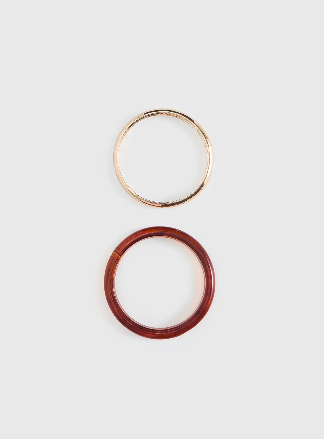 Rhi Rhi Diamante Resin Cuff Pack Brown / Gold - Image 3