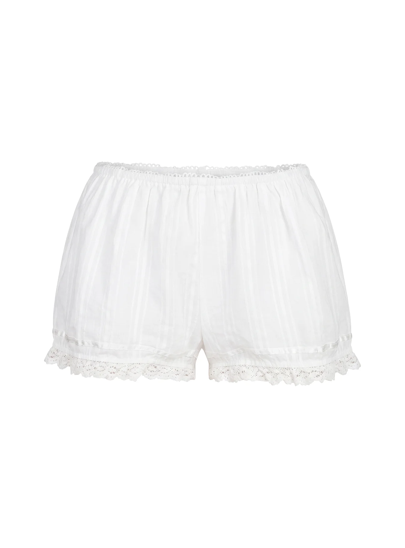 Rhubarb Lace Shorts White - Image 15