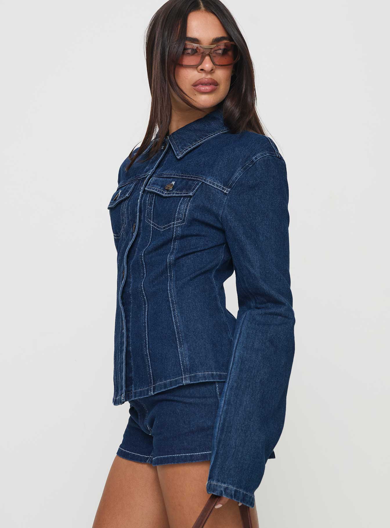 Rider Jacket Blue Denim - Image 4