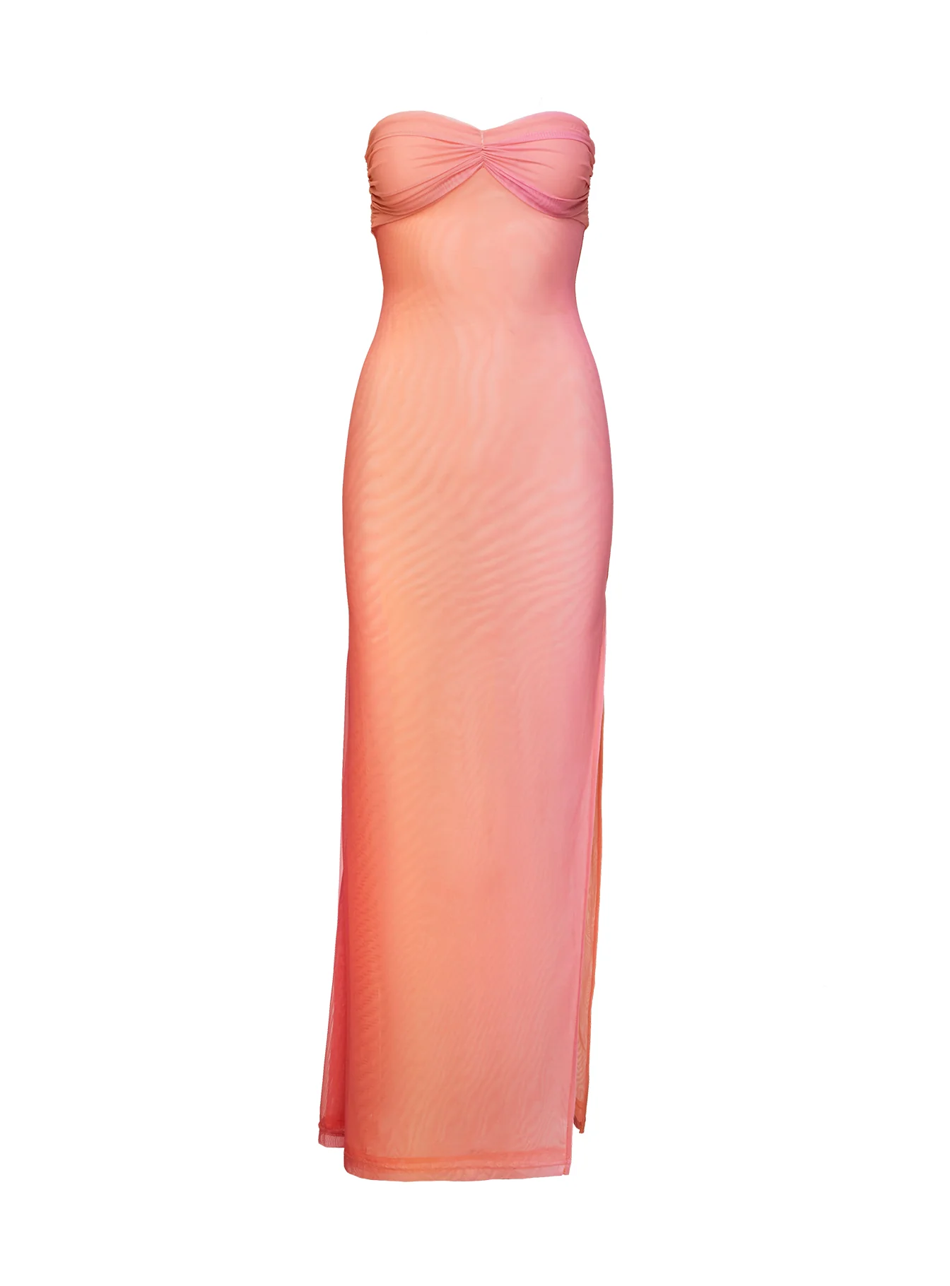 Rosalina Sheer Maxi Dress Pink - Image 5