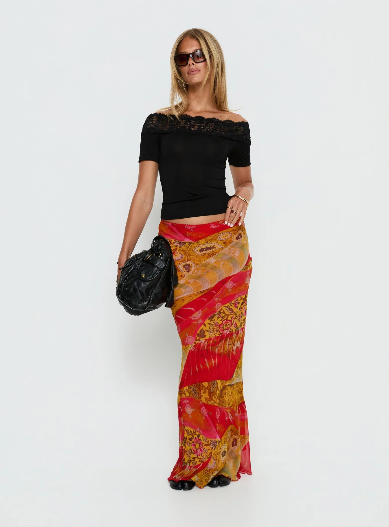 Rowana Maxi Skirt Multi Paisley - Image 2