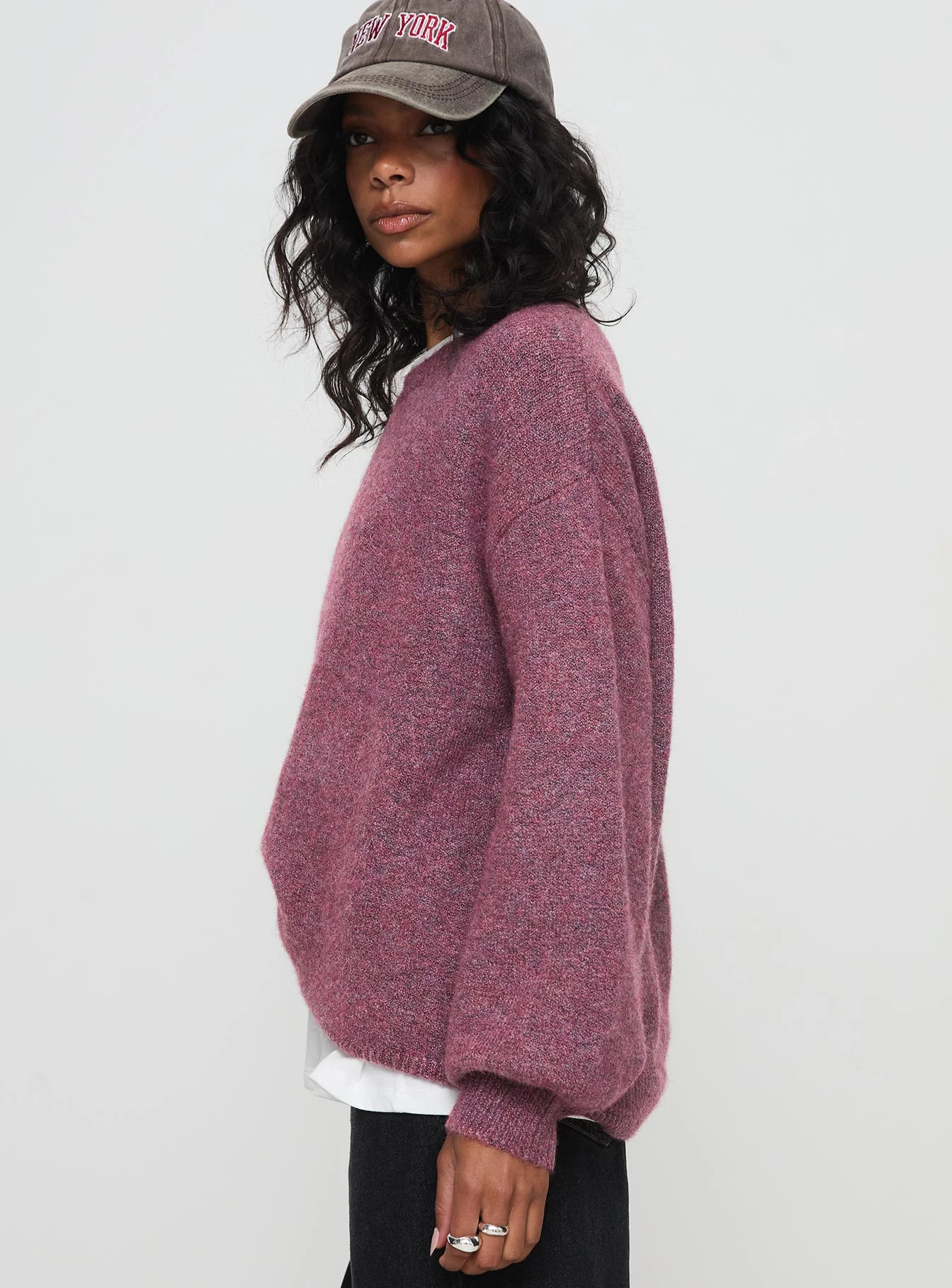 Ryanna Sweater Burgundy - Image 4