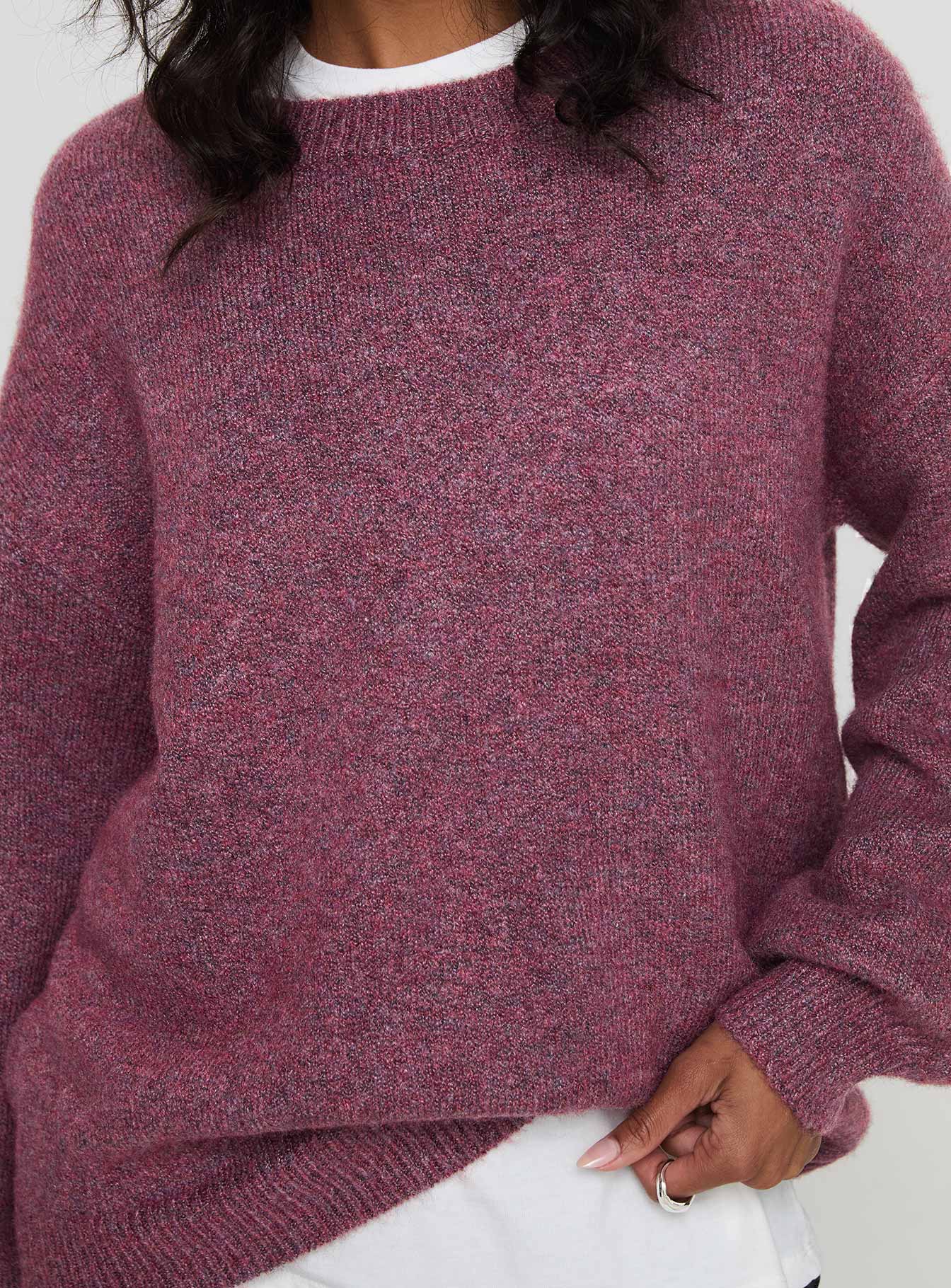 Ryanna Sweater Burgundy - Image 6