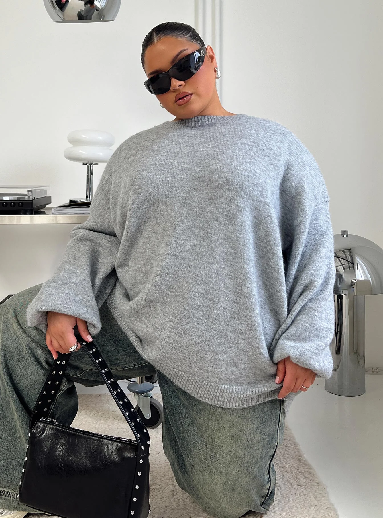 Ryanna Sweater Grey Curve - Image 8