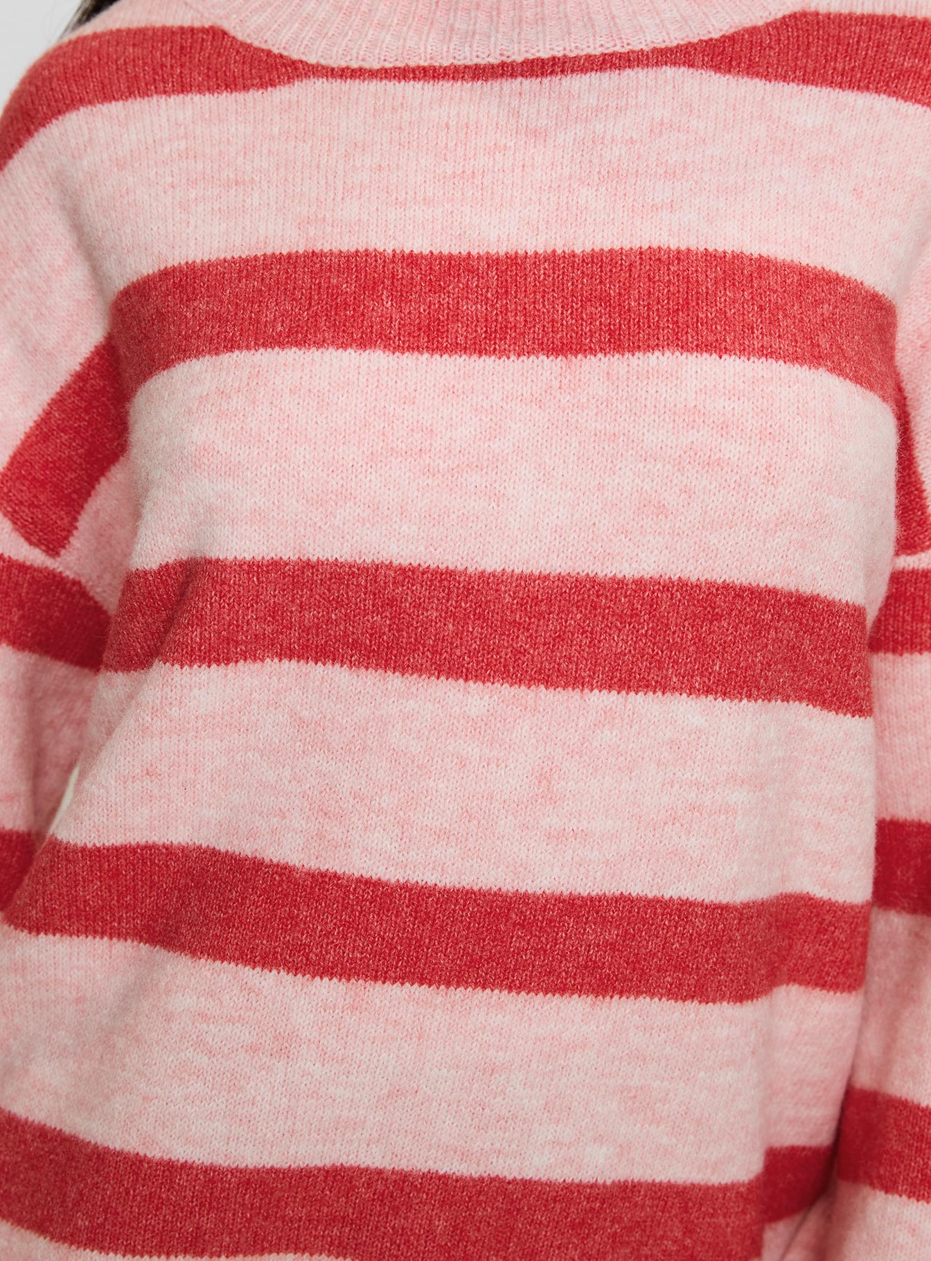 Ryanna Sweater Pink / Red Stripe - Image 6