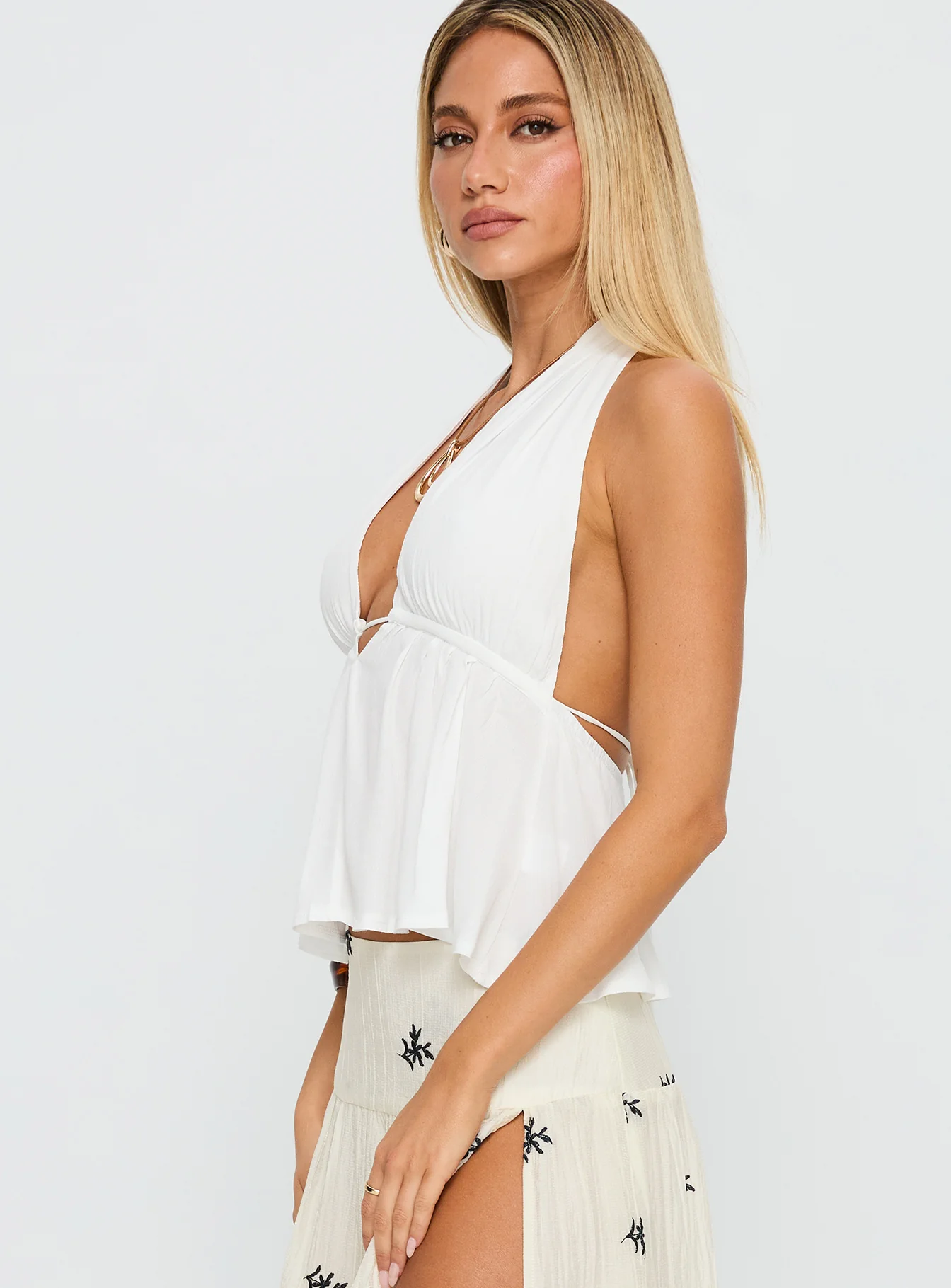 Saddler Halter Top White - Image 4