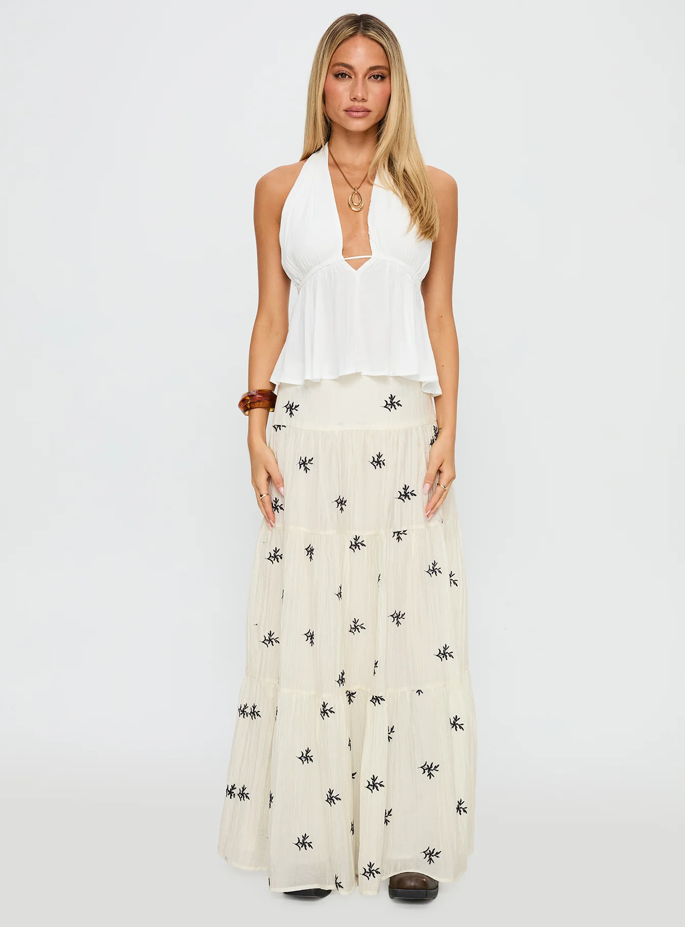 Saddler Halter Top White - Image 7