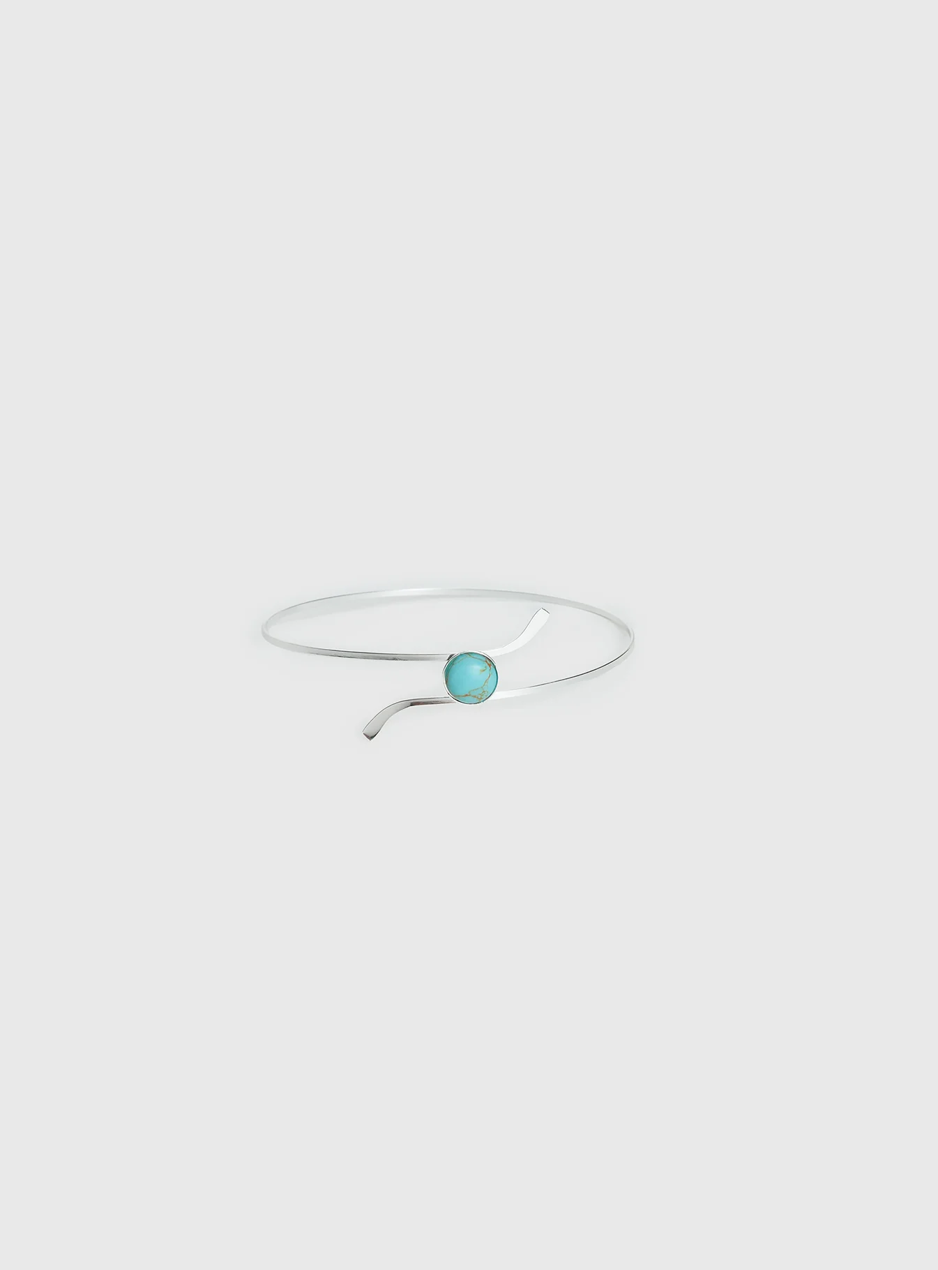 Sascia Arm Cuff Silver / Turquoise - Image 2