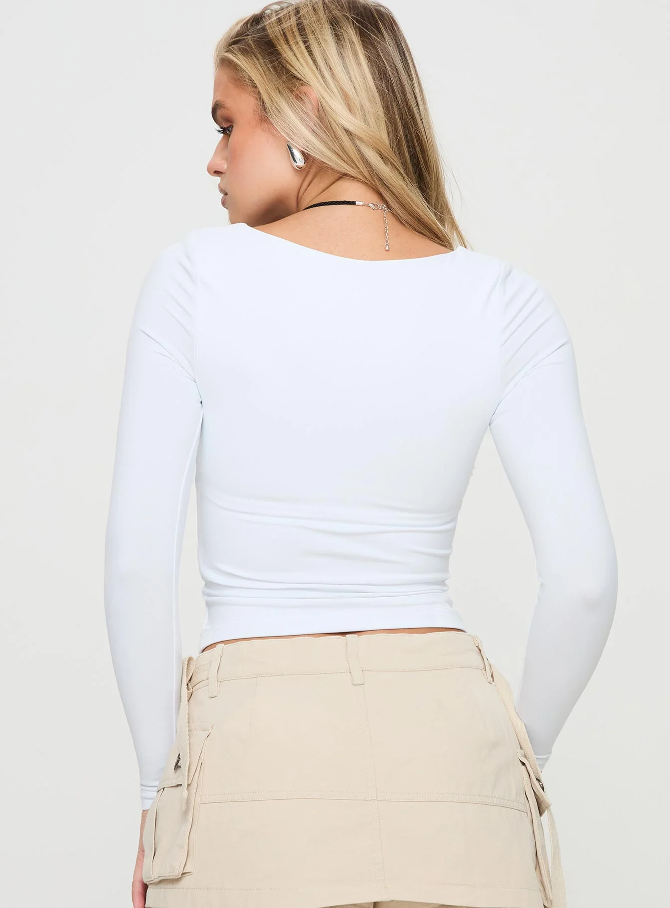 Selenie Long Sleeve Top Ice - Image 5