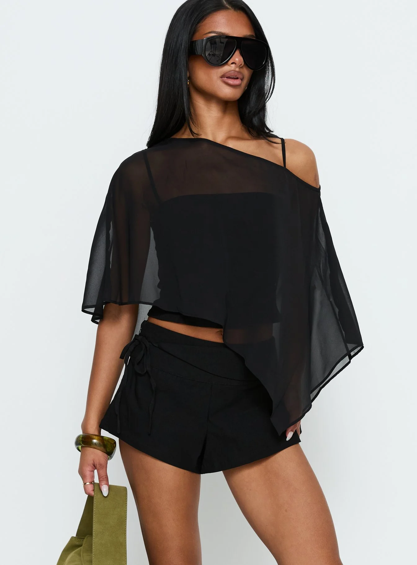 Senzo Wrap Shorts Black - Image 2