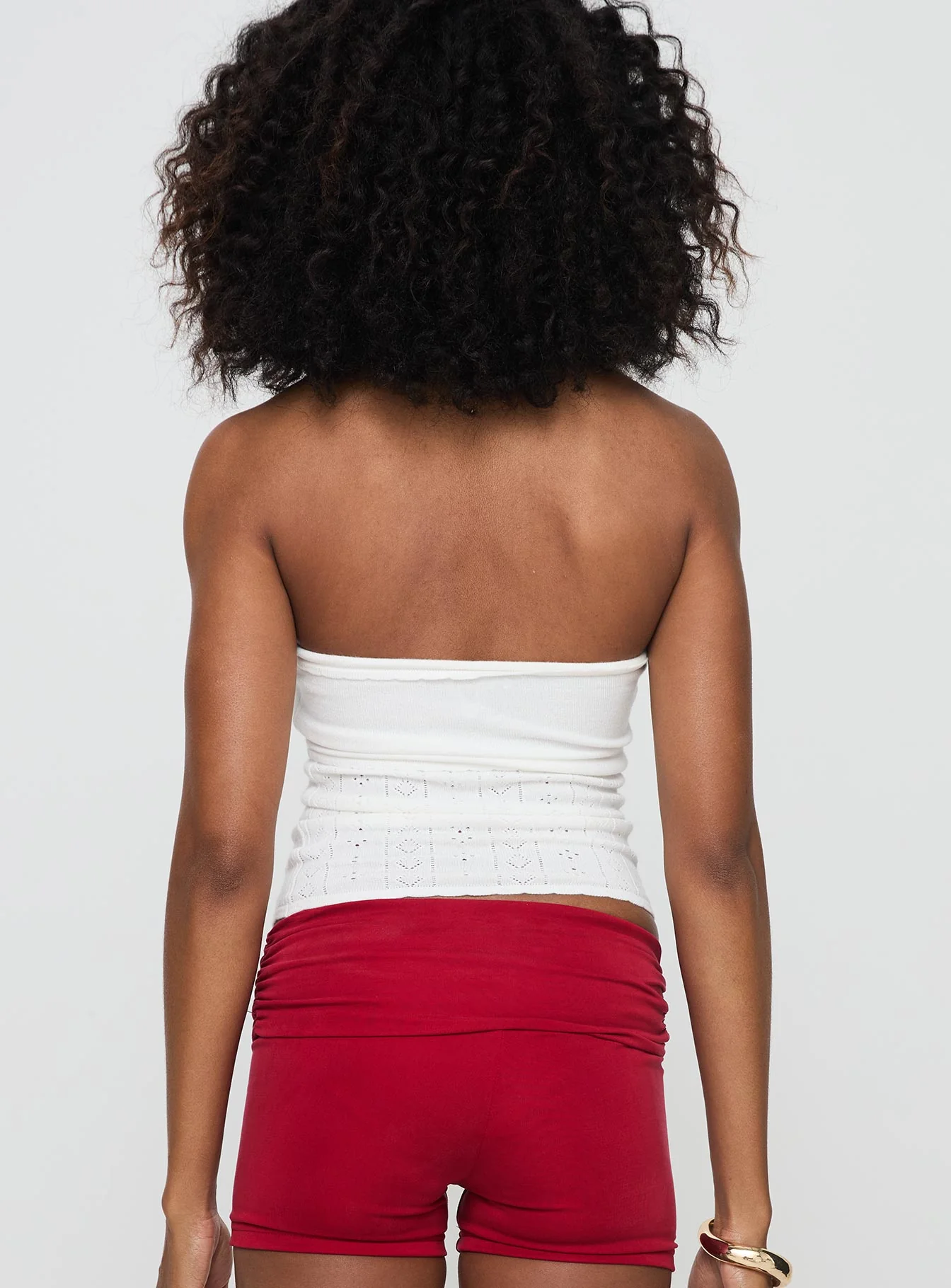 Seona Strapless Top White - Image 5