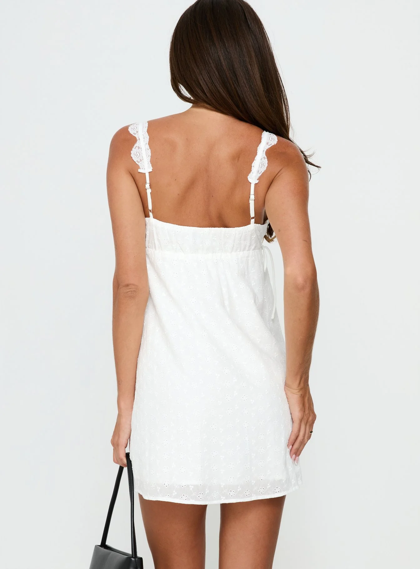 Serabella Anglaise Mini Dress White - Image 5
