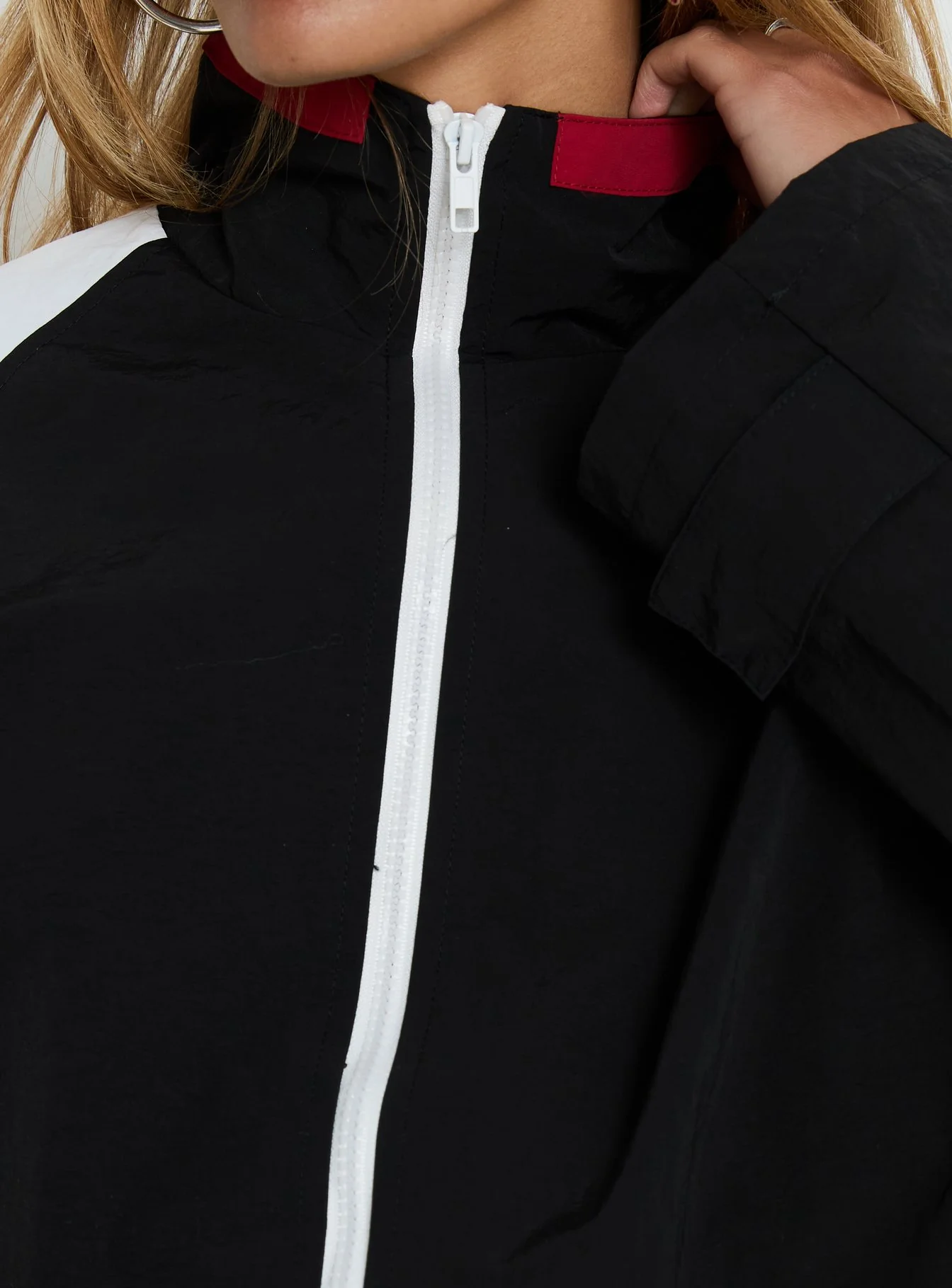 Shoreline Windbreaker Noir / White - Image 6