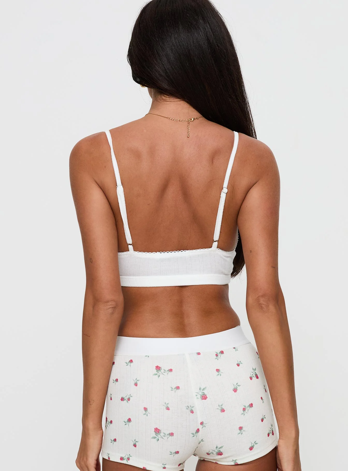 Slumber Pointelle Sleep Bralette White - Image 5