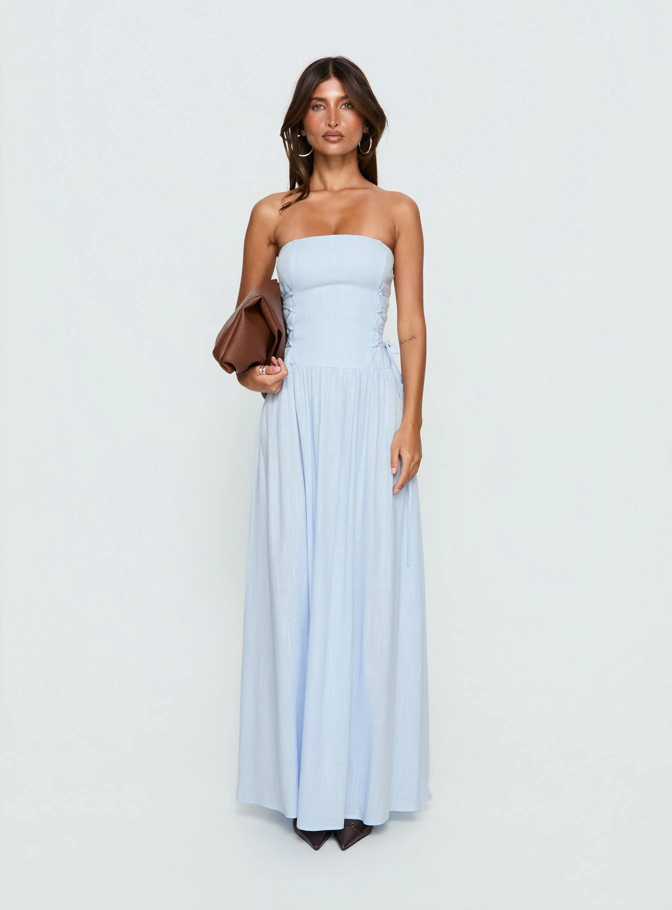 So Far So Good Maxi Dress Baby Blue - Image 7