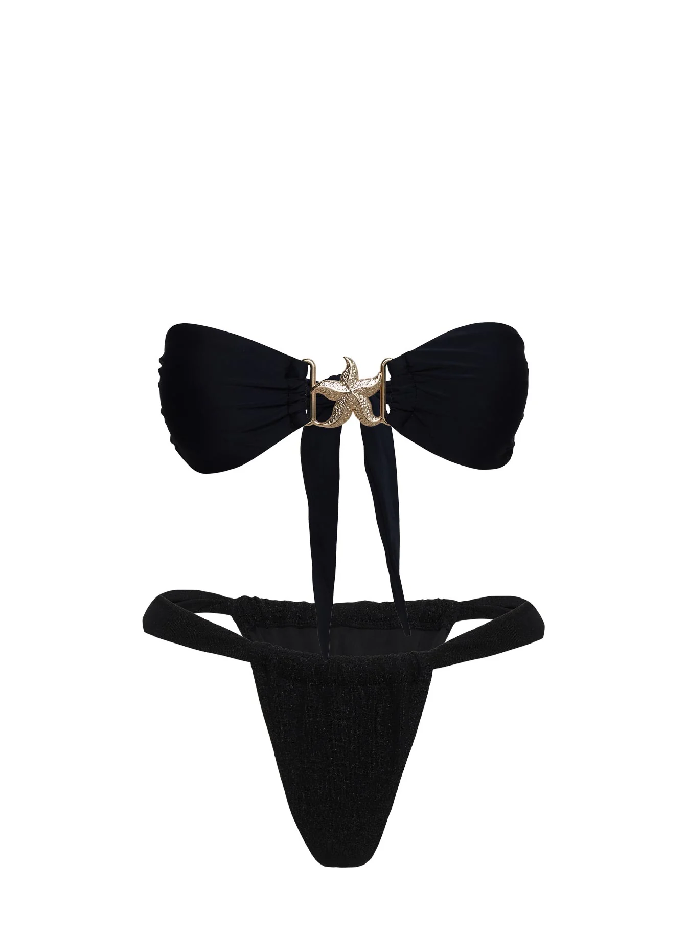 So Sunkissed Hardware Detail Bikini Top Black - Image 5