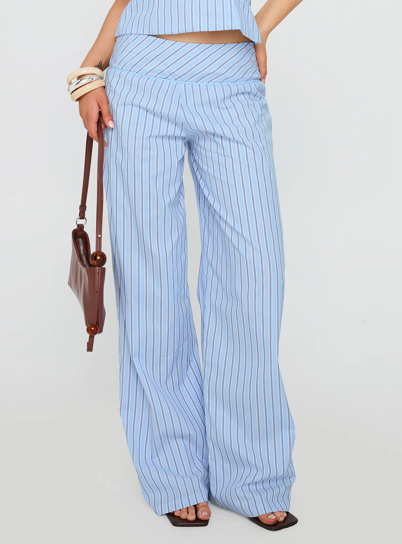 Sofea Mid Rise Pant Blue Stripe - Image 2