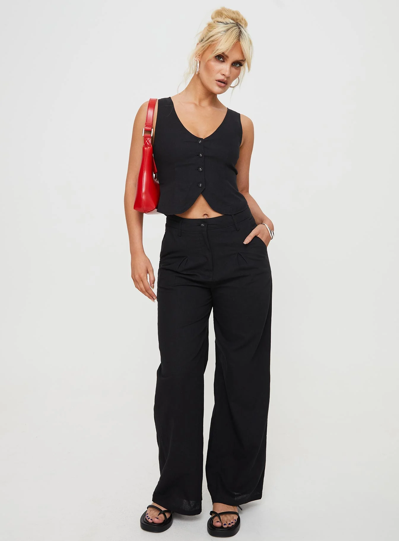Sofi Vest Top Black - Image 5
