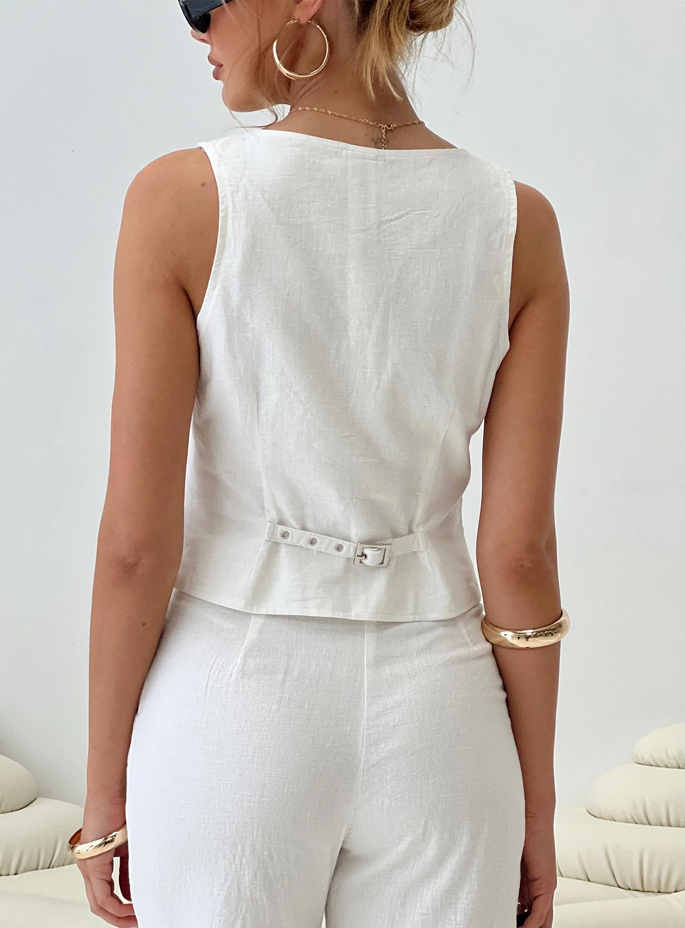 Sofi Vest Top Natural - Image 4