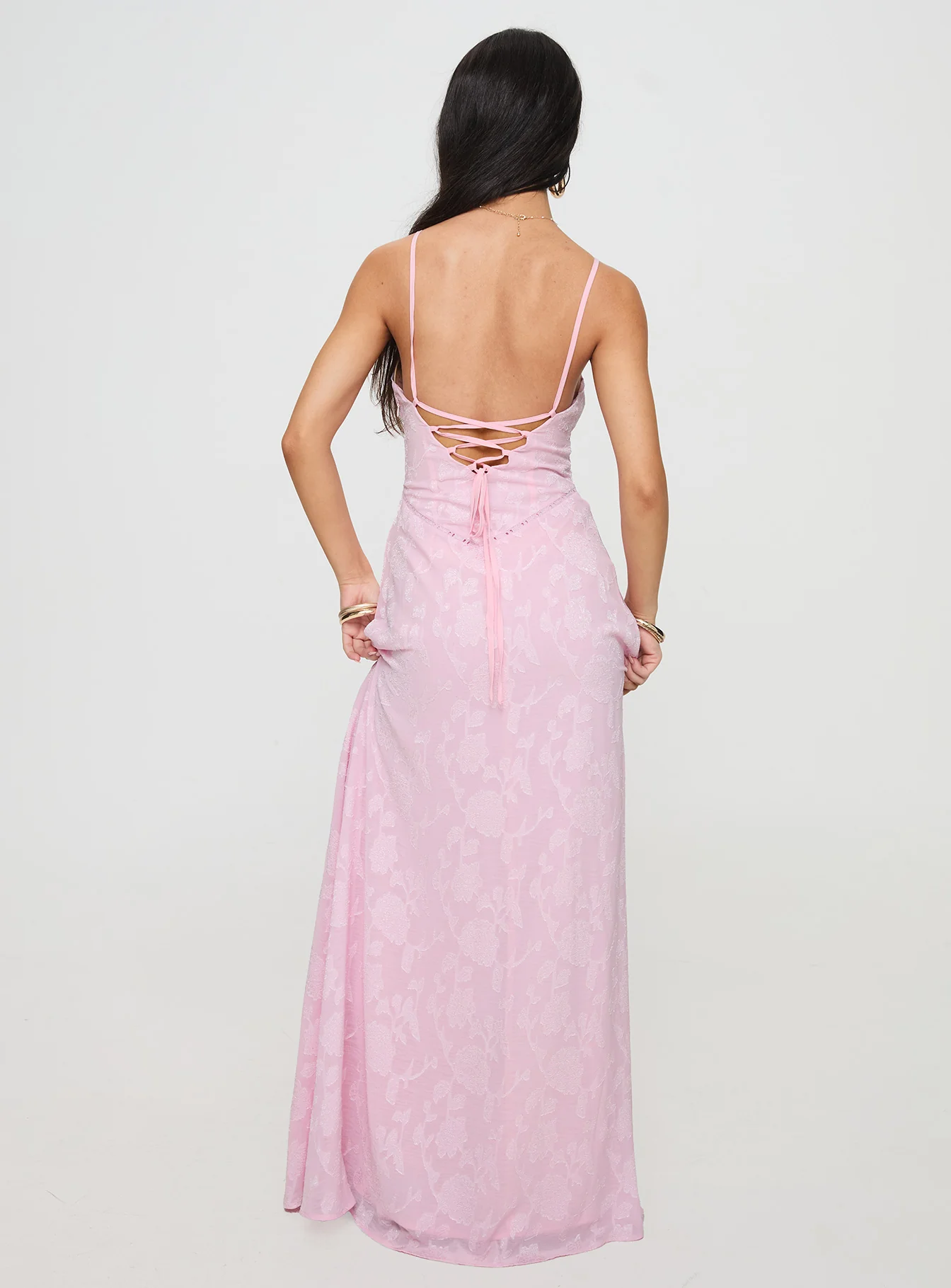 South Of France Maxi Dress Pink Petite - Image 5