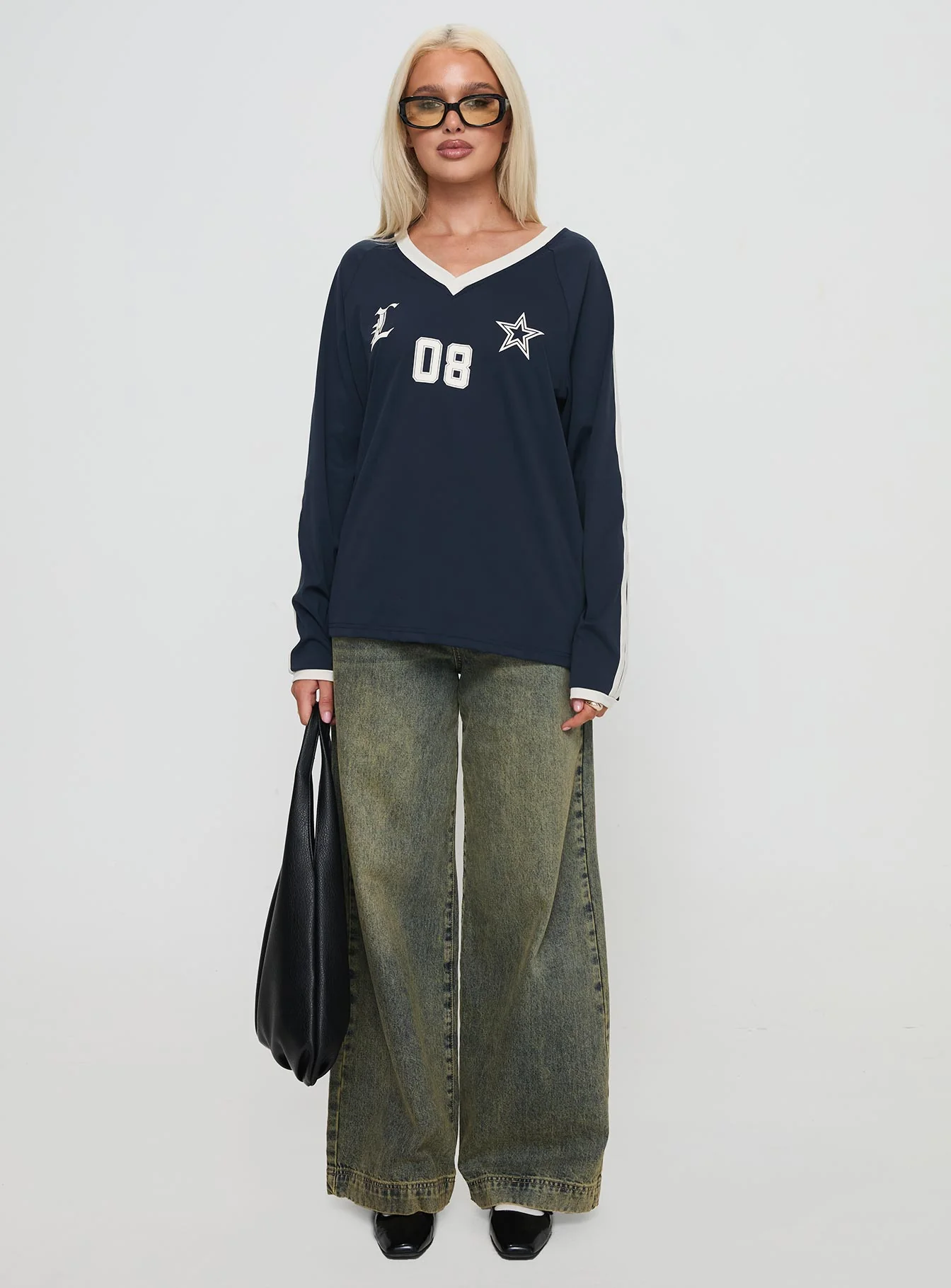 Spectate Top Long Sleeve Navy - Image 7