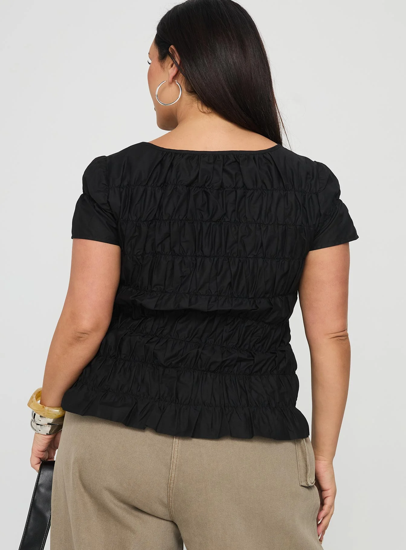 Spoiler Alert Ruched Top Black Curve - Image 4