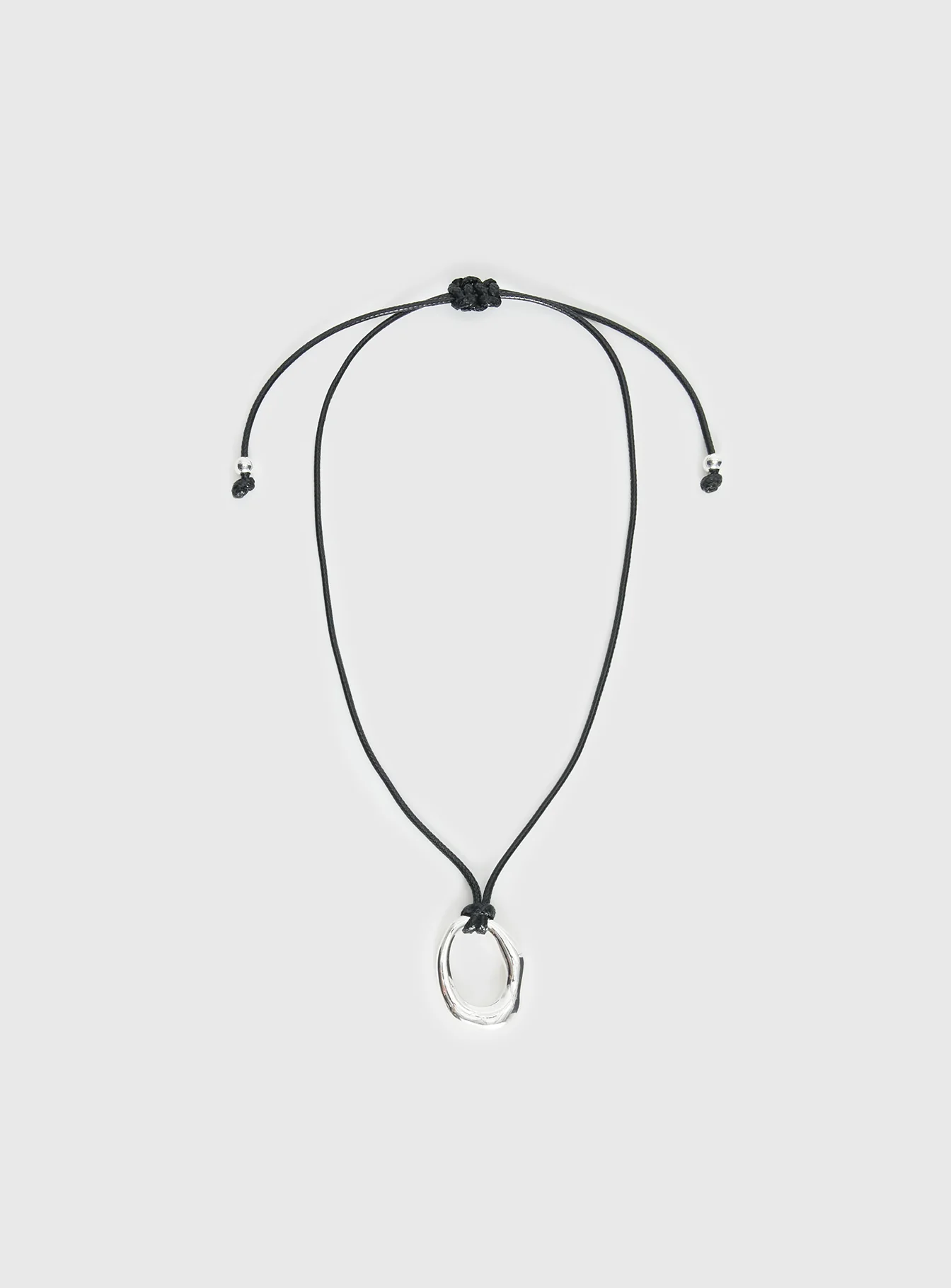 Star Quality Pendant Necklace Black / Silver - Image 2
