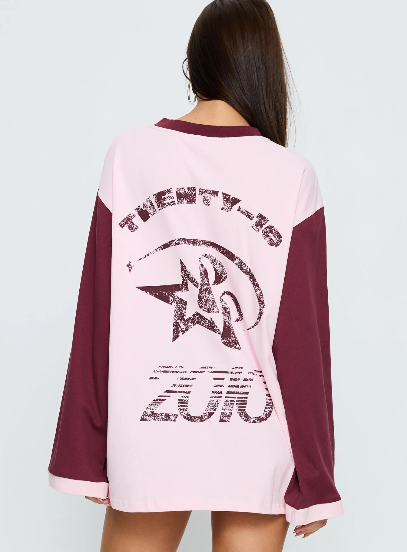 Starletta Long Sleeve Moto Top Pink - Image 5
