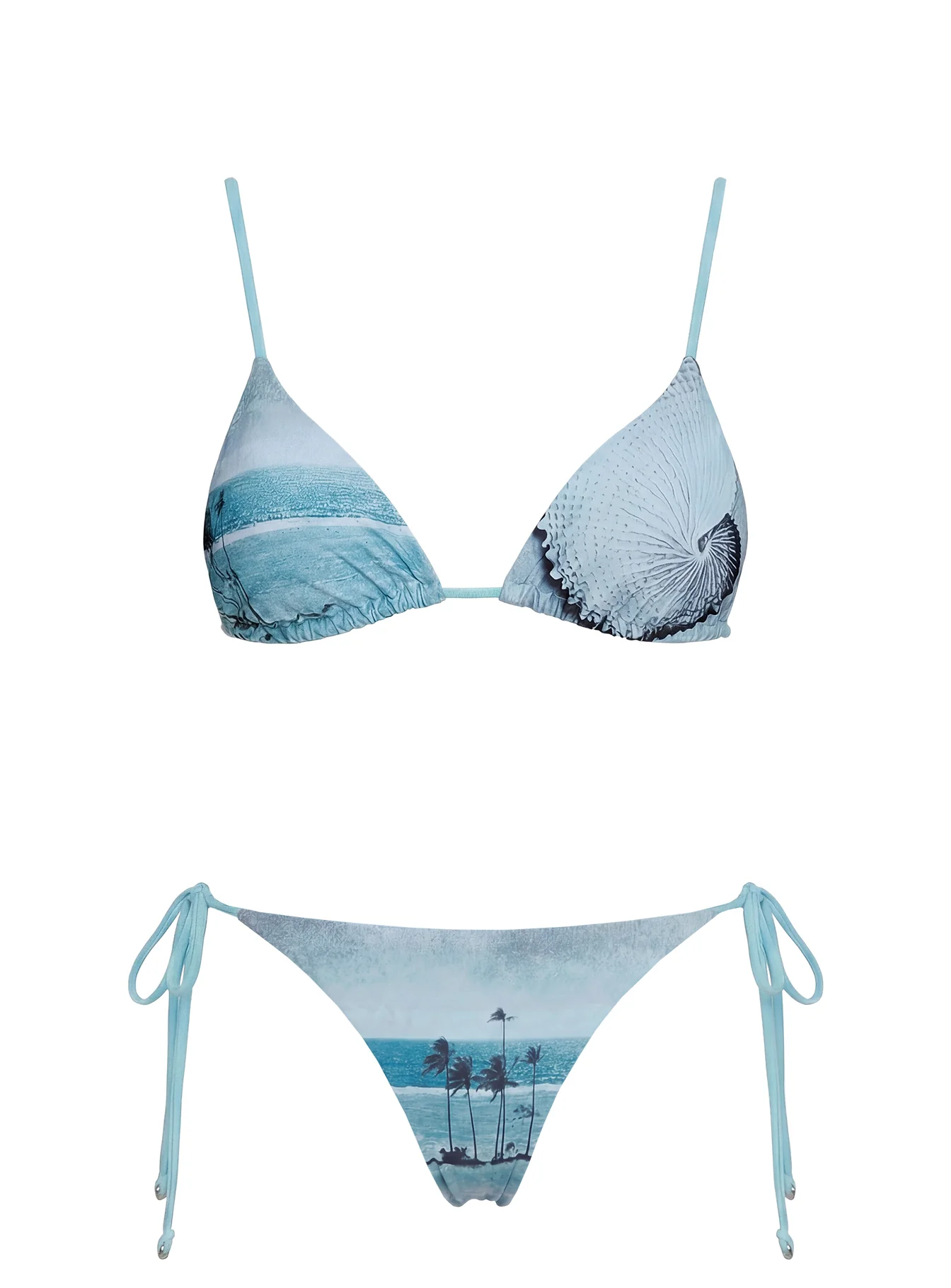 Sunset Siren Triangle Bikini Top Blue - Image 5