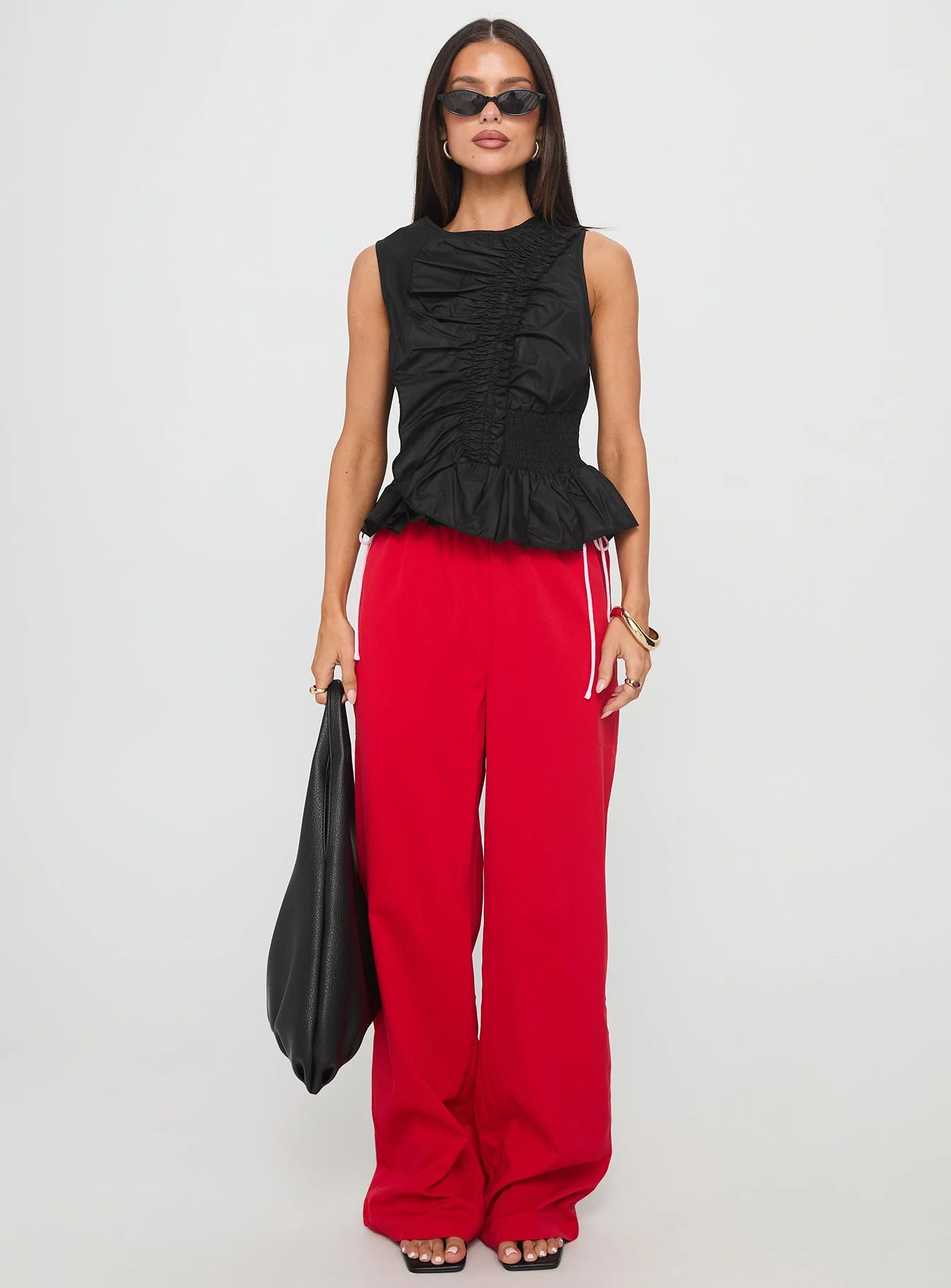 Sweet As Sugar Bow Pants Red / Pink - Image 6