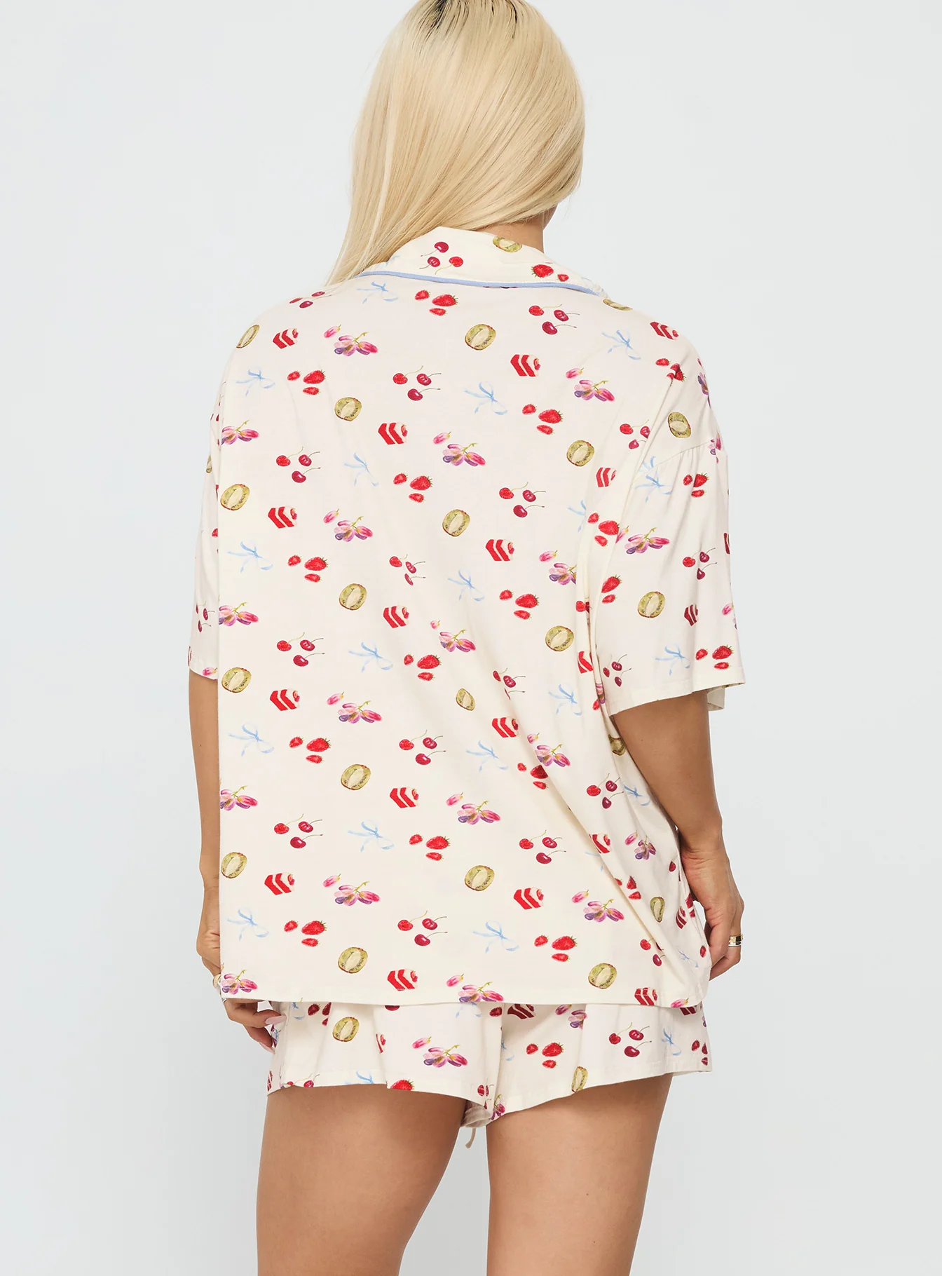 Sweet Things Button Down Sleep Set Multi - Image 5