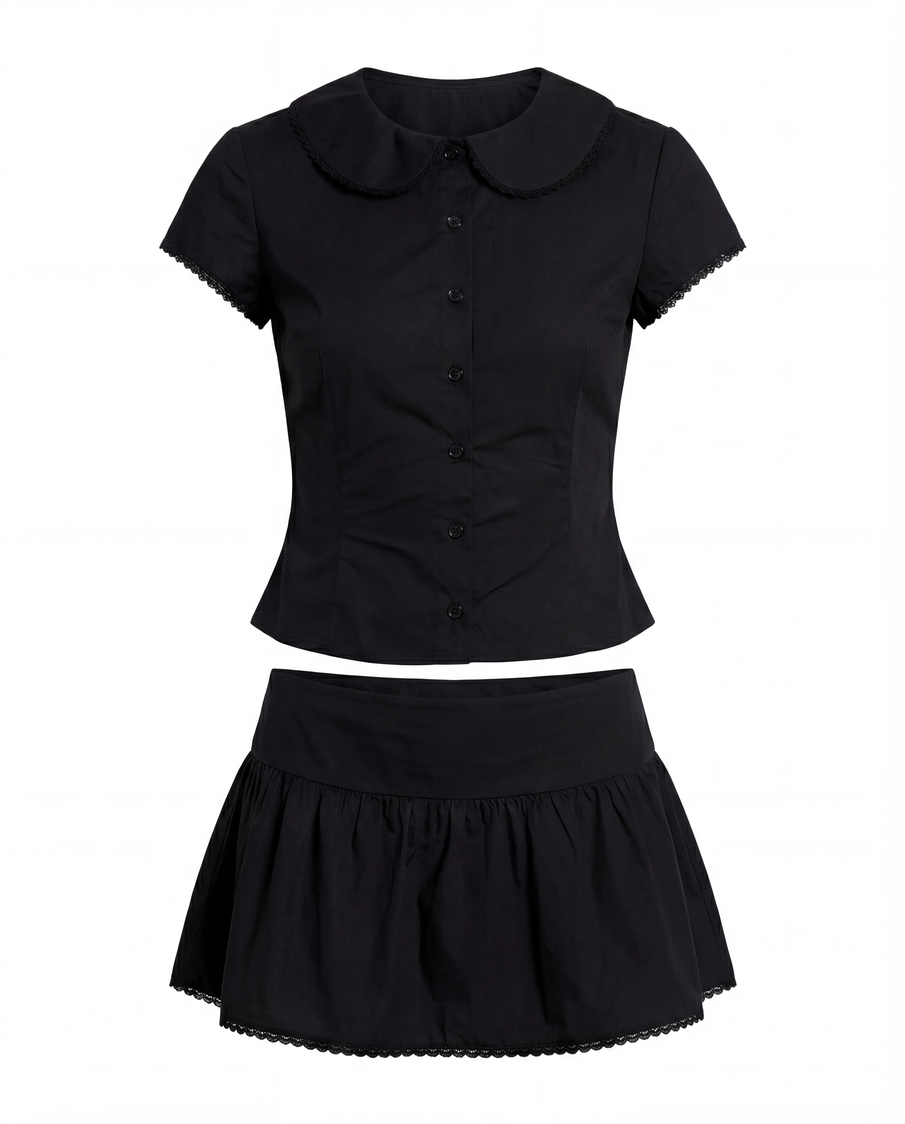 Sweet Treat Button Up Set Black - Image 10