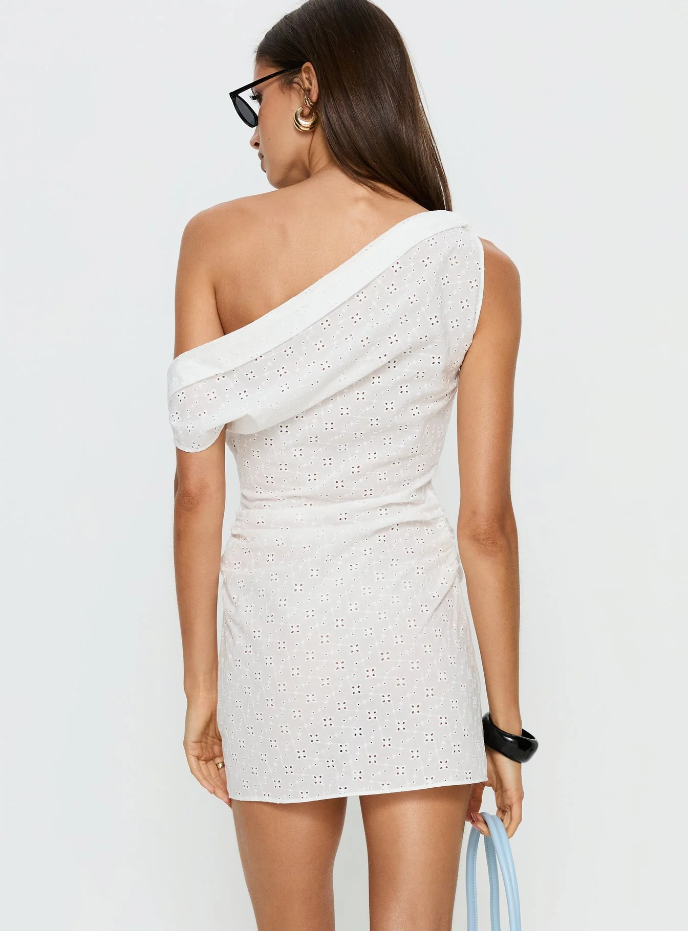 Sweetheart Mini Dress White Anglaise - Image 5