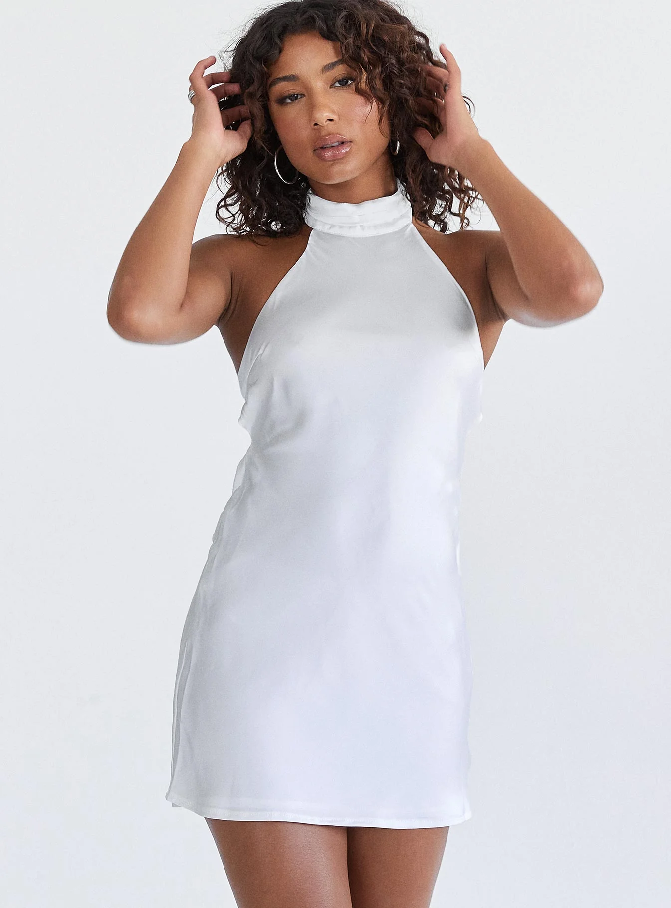 Take Me Back Mini Dress White - Image 2