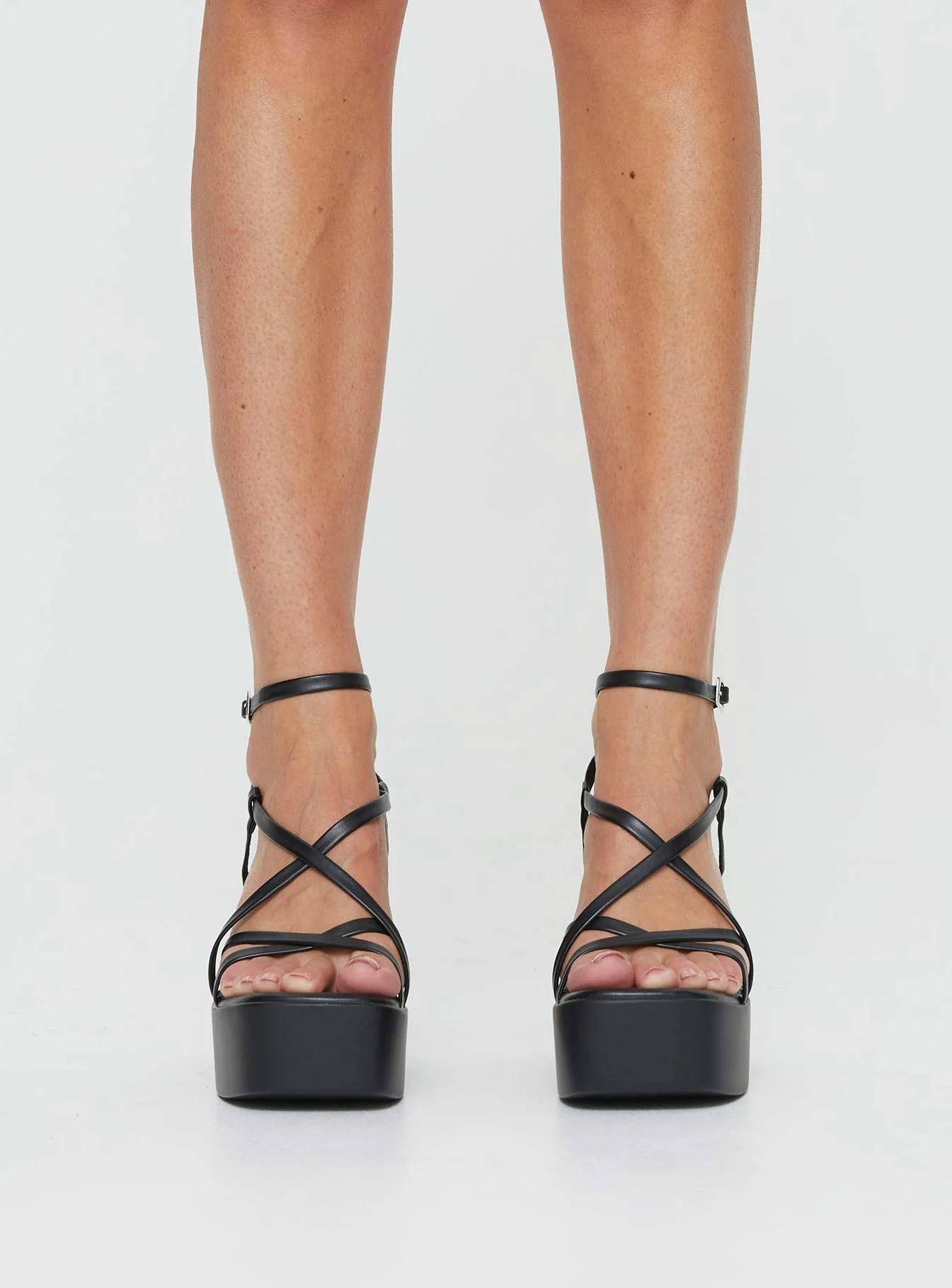 Therapy Daze Platform Heels Black - Image 2