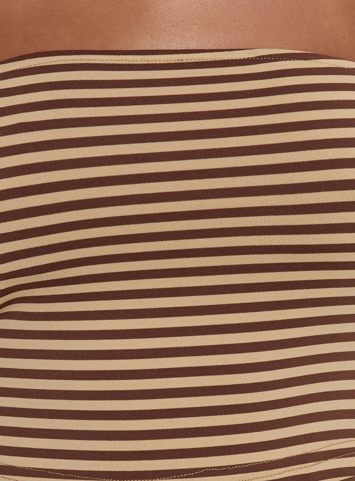 Timora Strapless Top Brown Stripe - Image 6