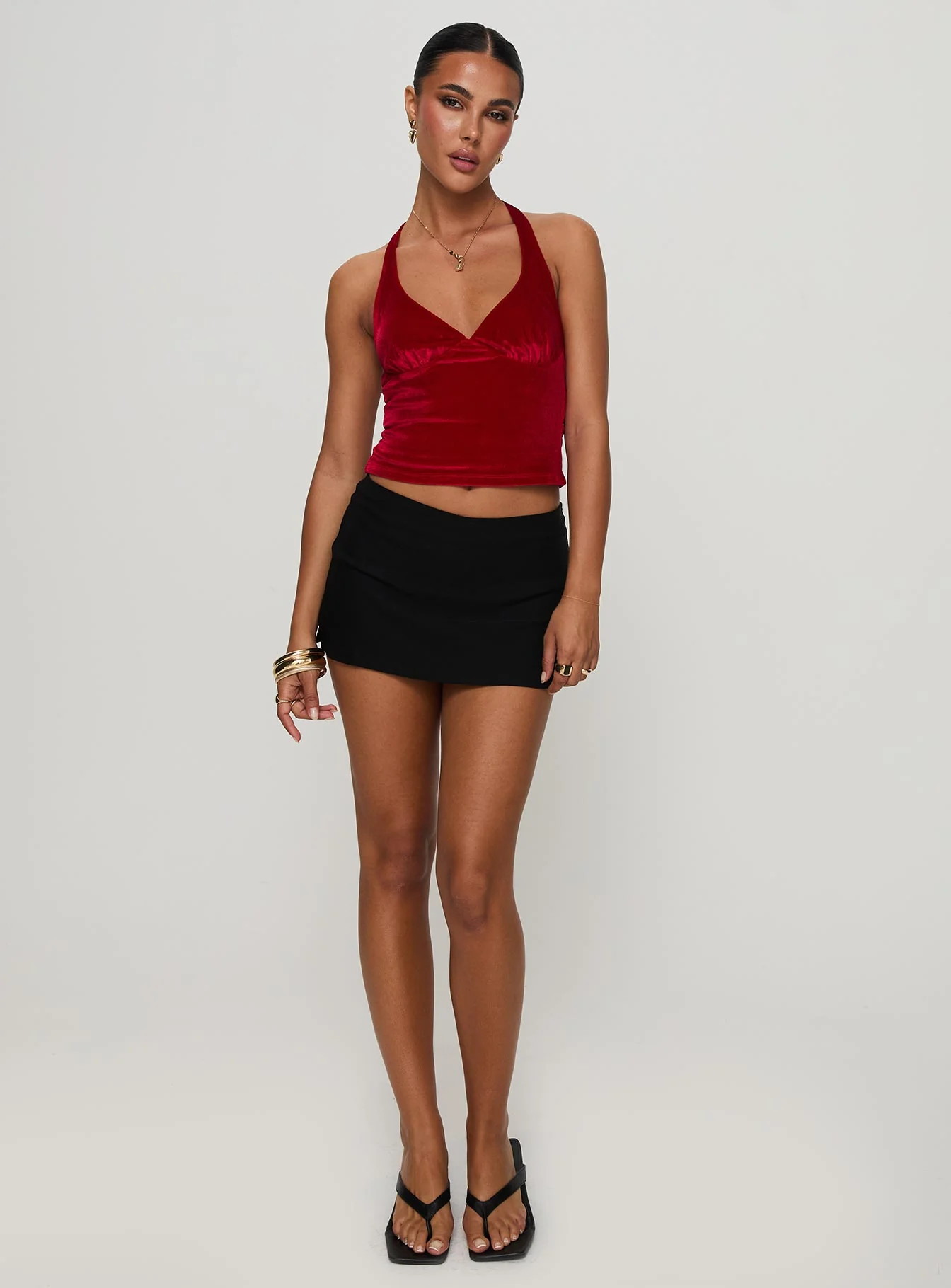 Tuberose Halter Top Red - Image 2
