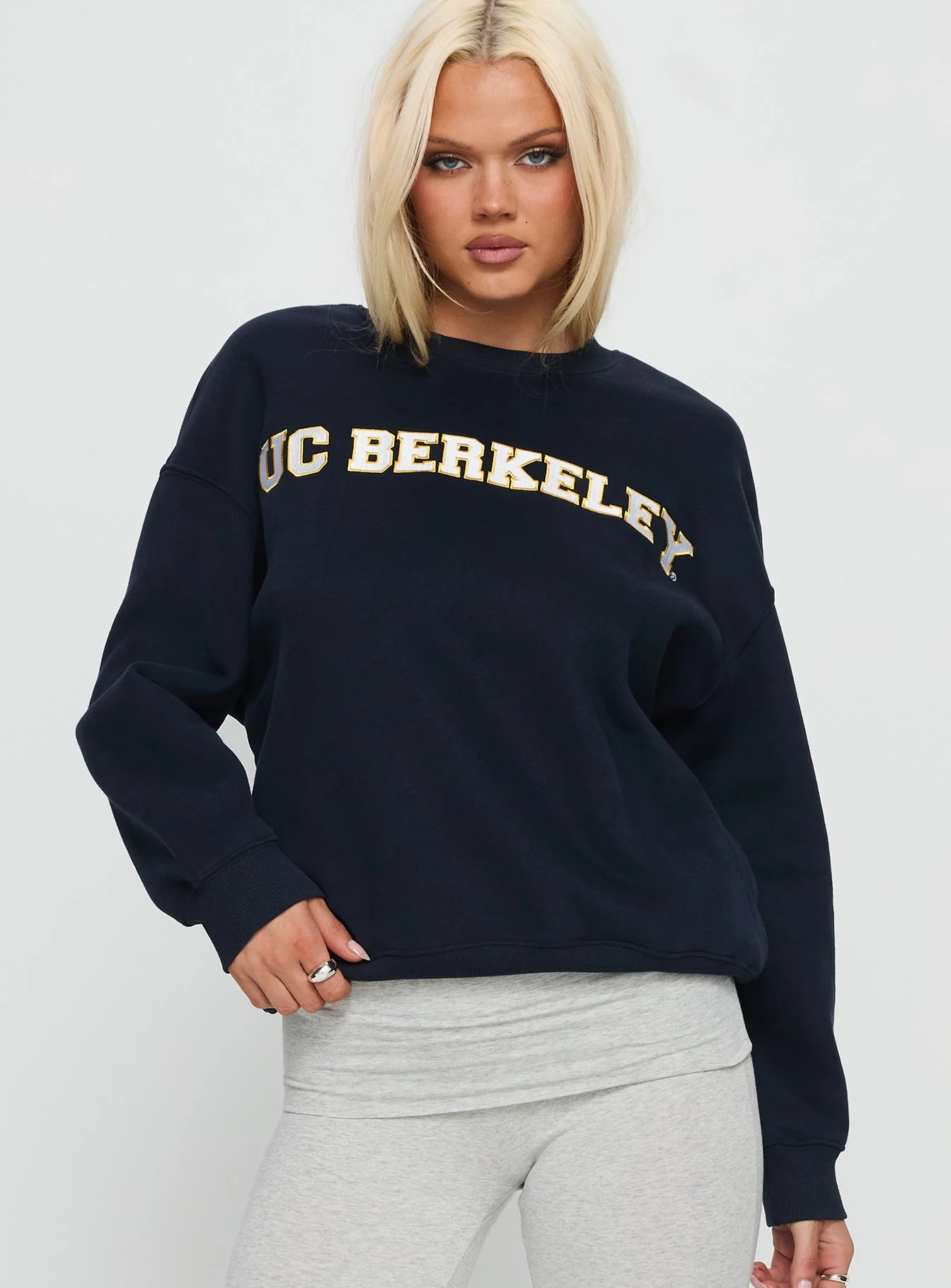 UC Berkeley Offside Crewneck Sweatshirt Navy - Image 2