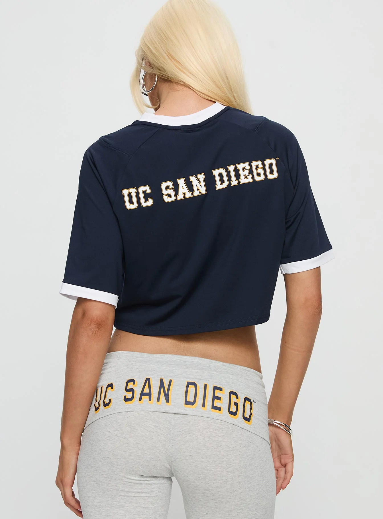 UC San Diego Cropped Soccer Jersey Tee Blue - Image 4