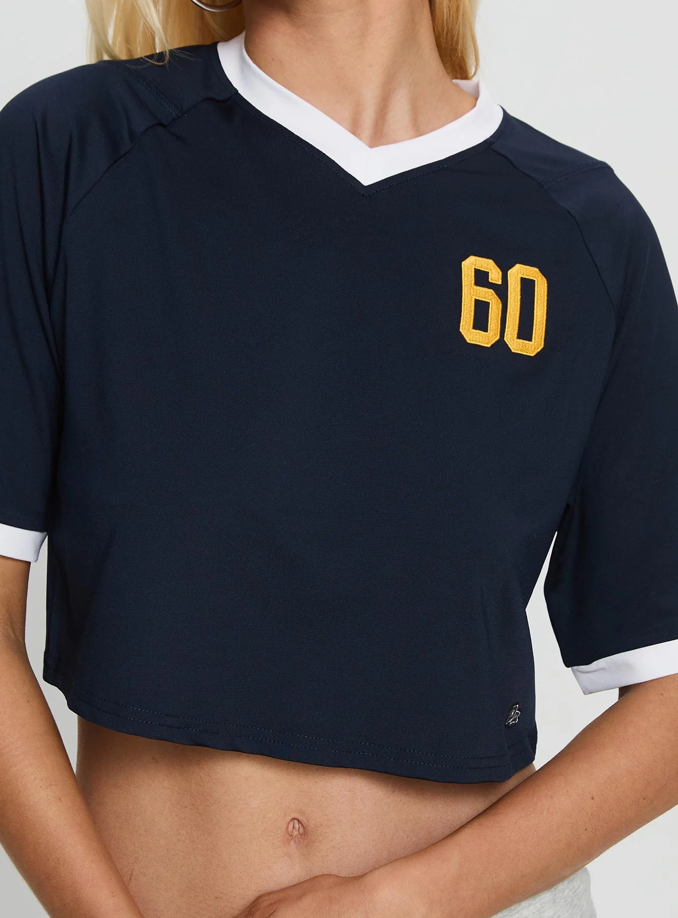 UC San Diego Cropped Soccer Jersey Tee Blue - Image 6