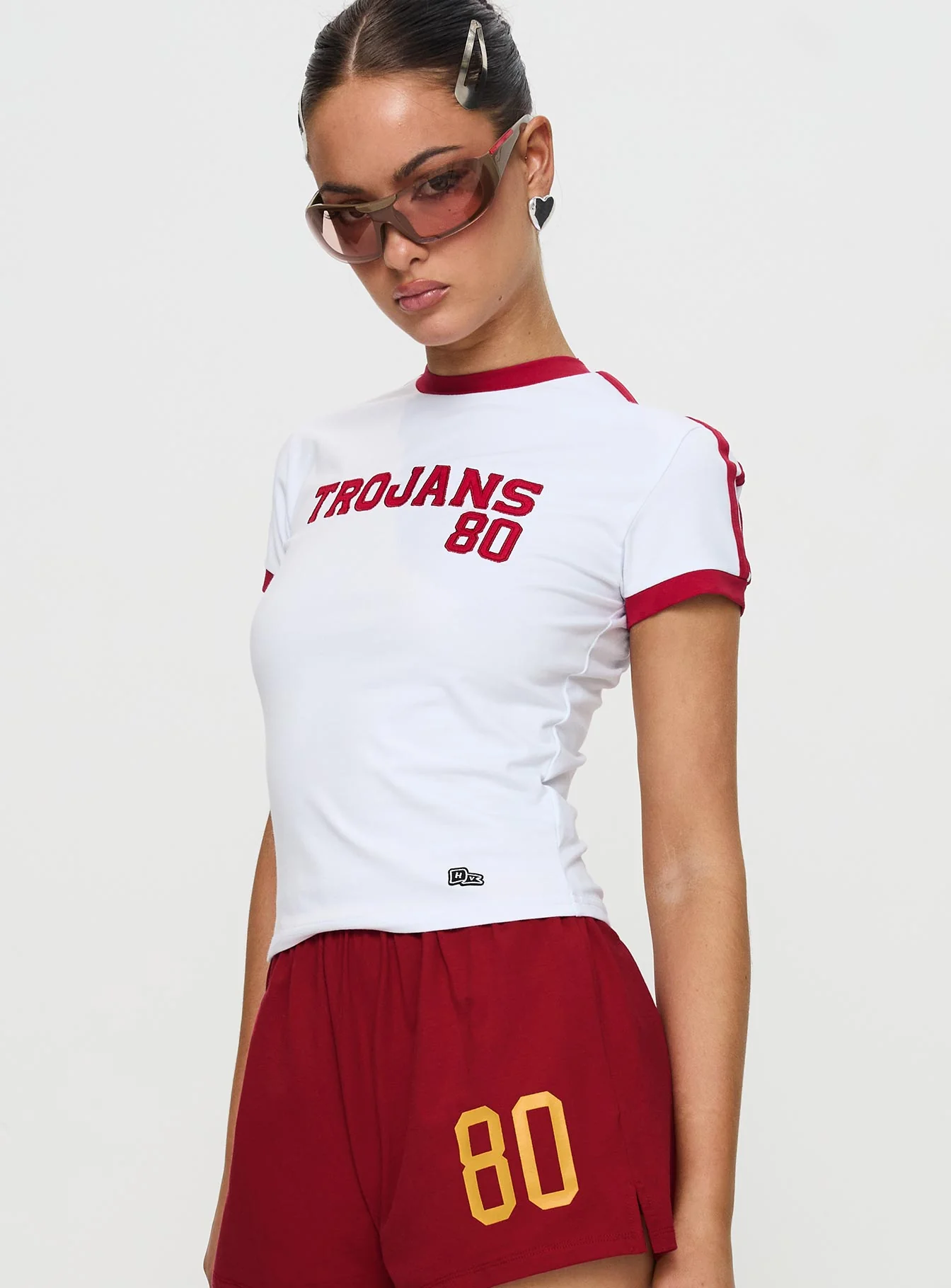 USC Goalie Baby Tee White - Image 4