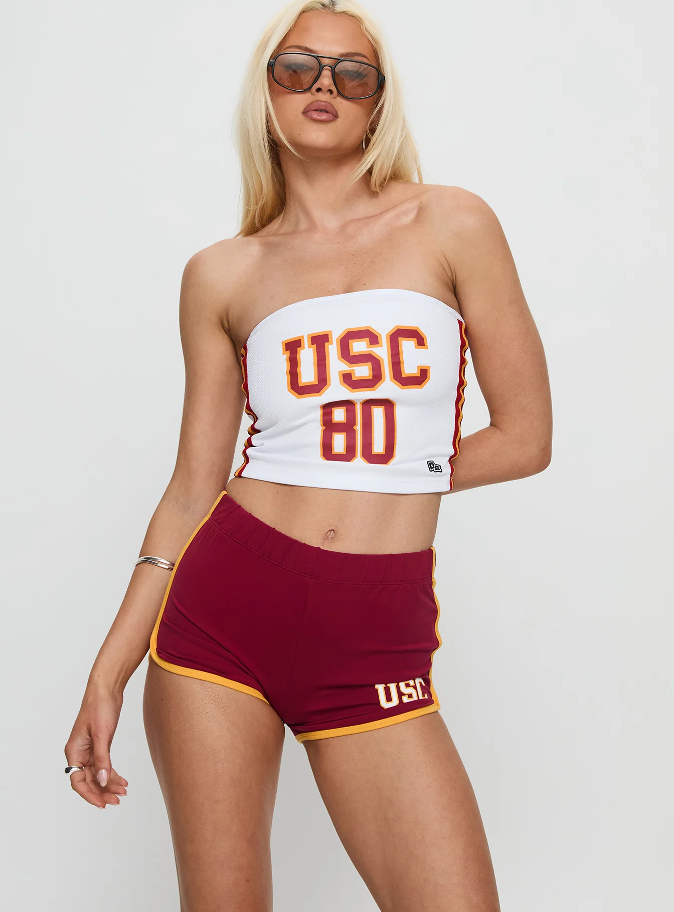 USC Old School Mini Short Cardinal - Image 2