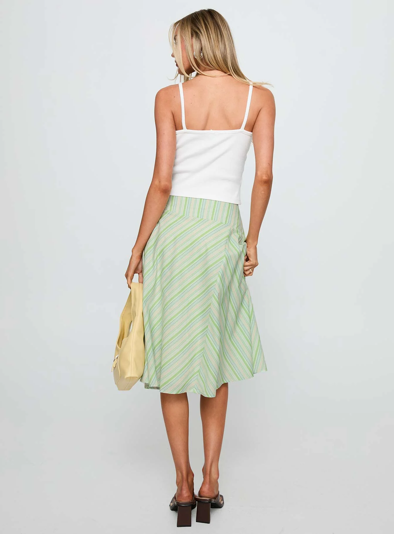 Vettie Midi Skirt Green Multi - Image 5