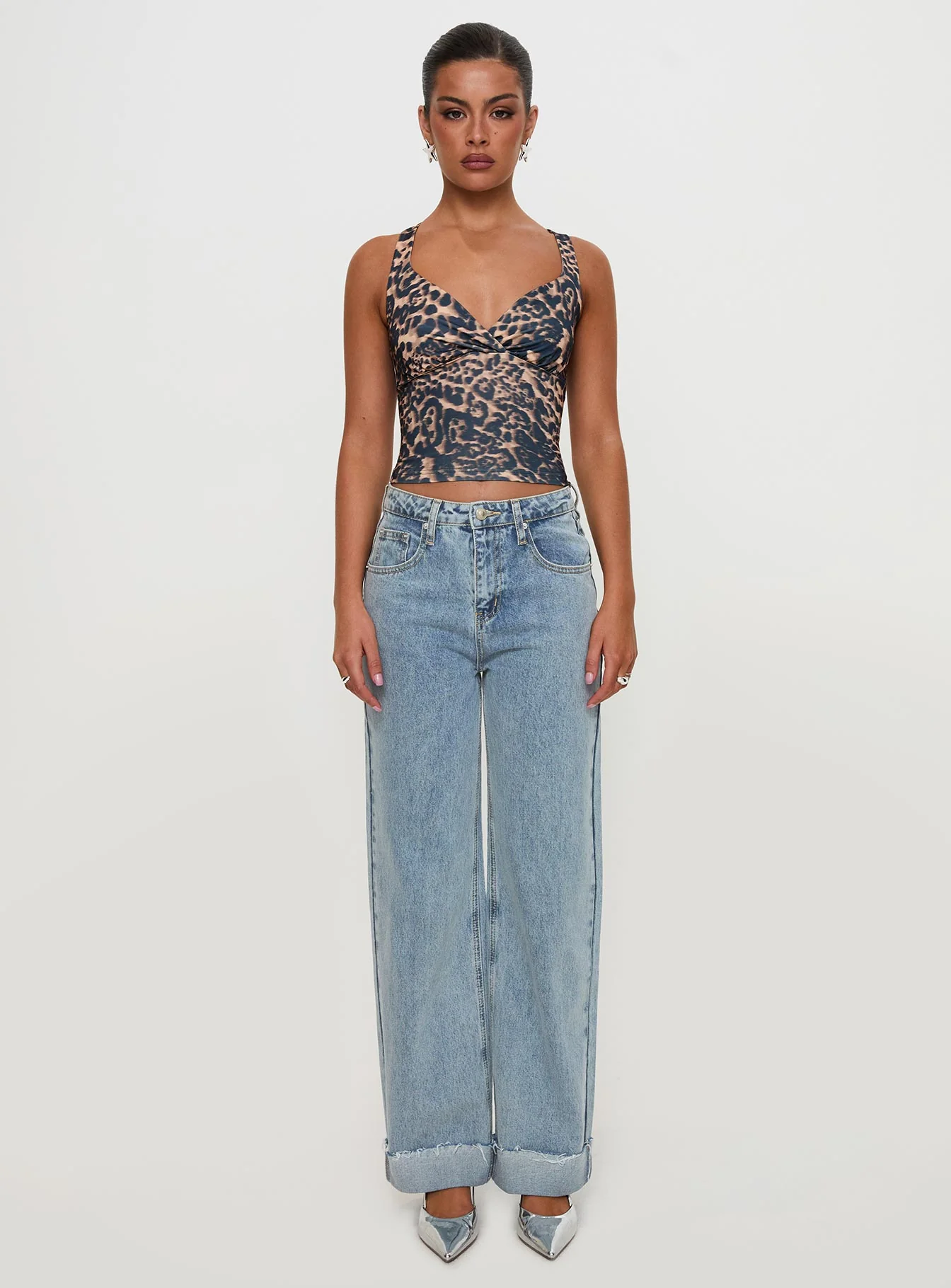 Wandella Tank Brown Leopard - Image 10