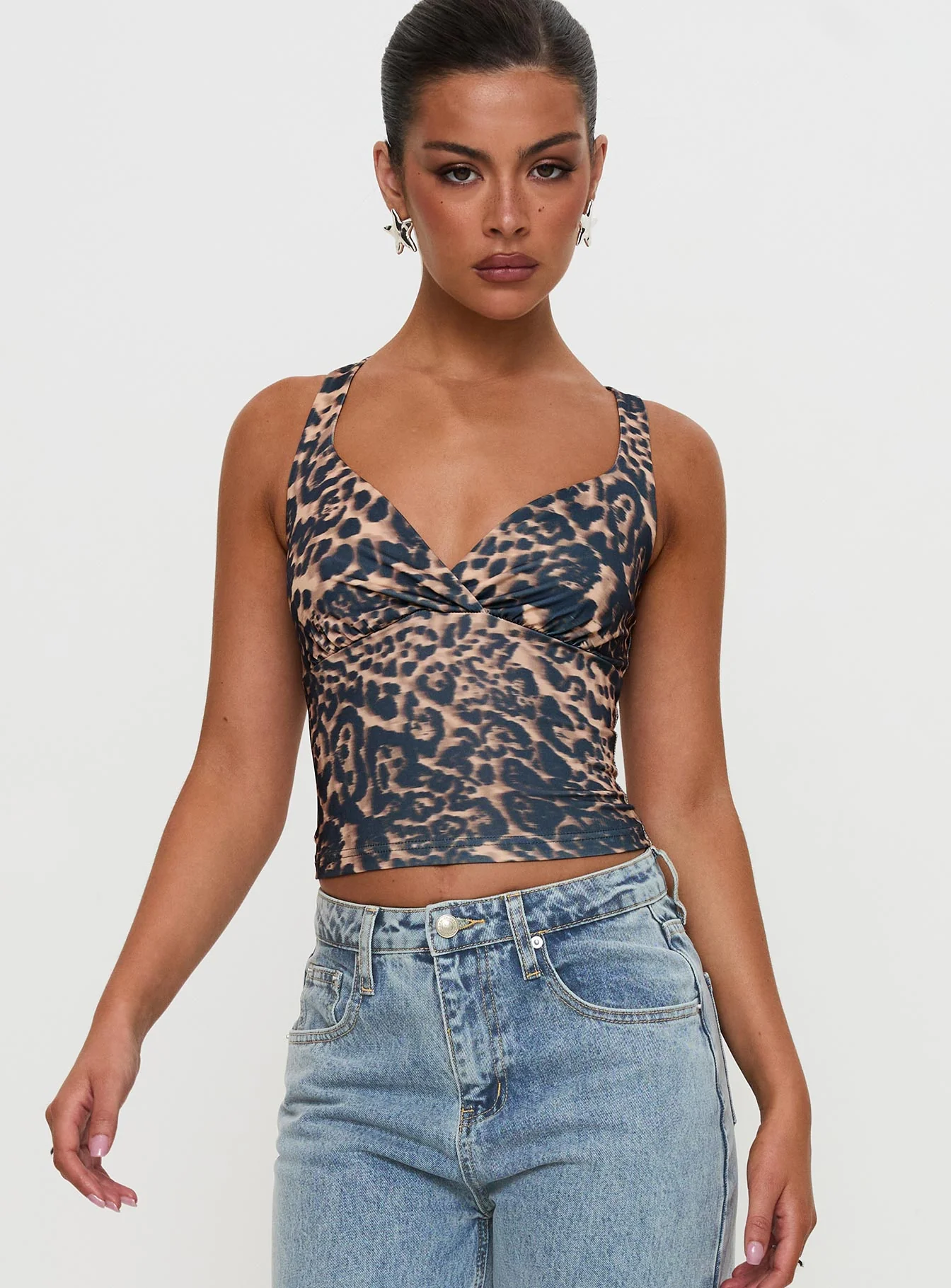 Wandella Tank Brown Leopard - Image 5