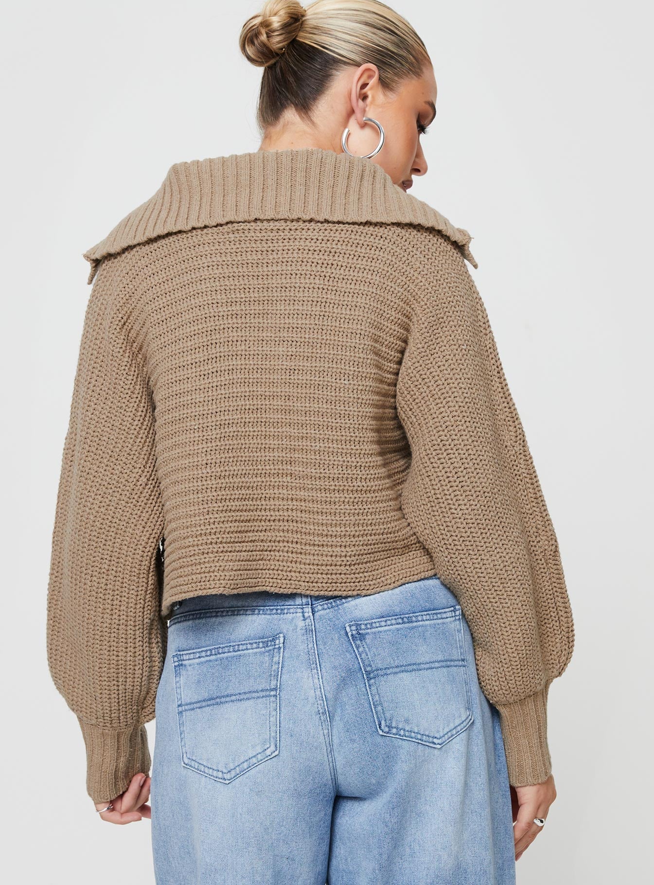 Wester Ribbed Sweater Mocha - Image 5