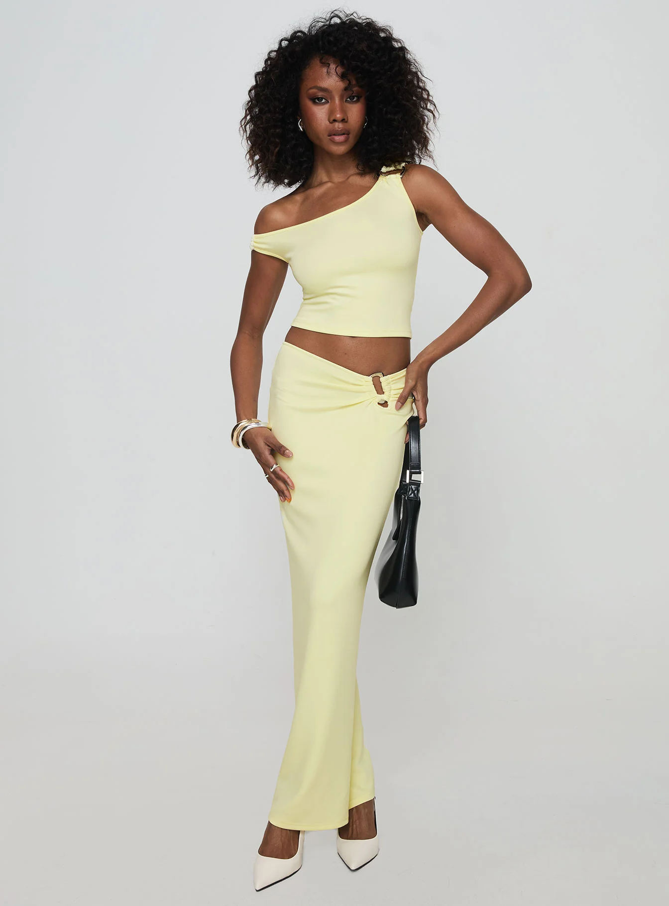 Whiley Maxi Skirt Cream - Image 2