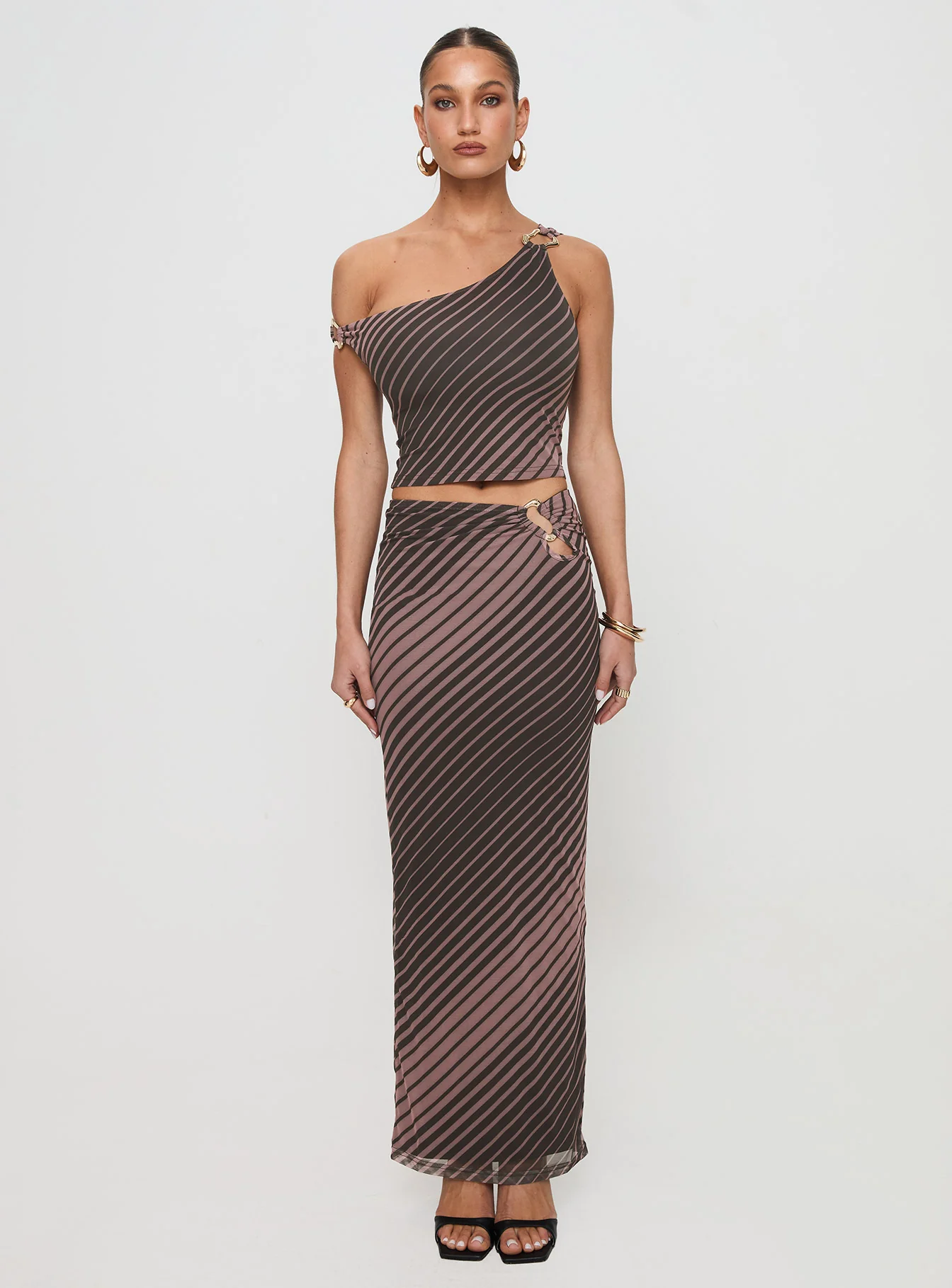 Whiley Maxi Skirt Multi Stripe - Image 7