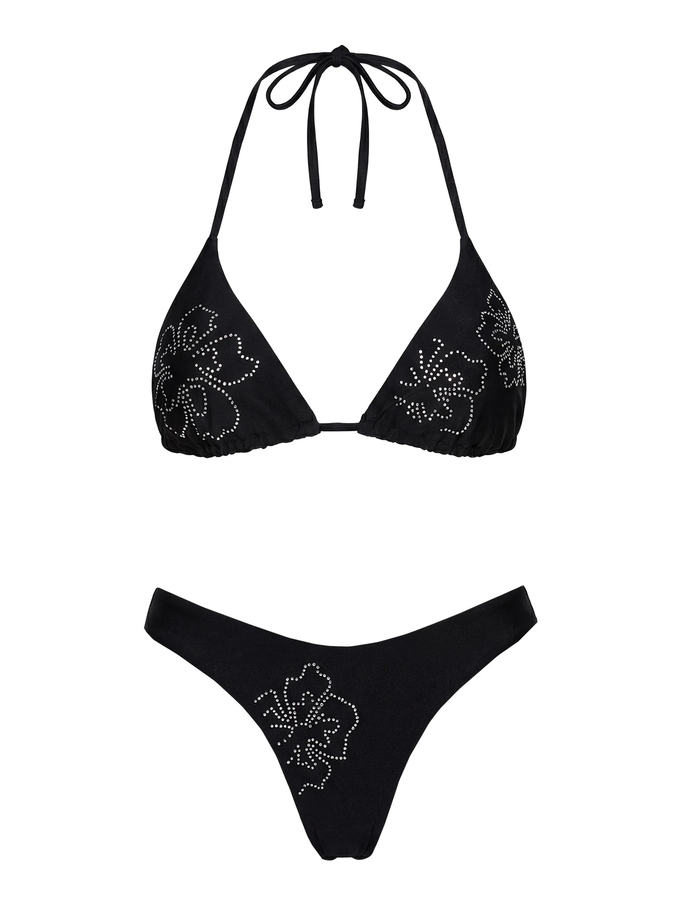Wildfire Waves Triangle Bikini Top Black - Image 5