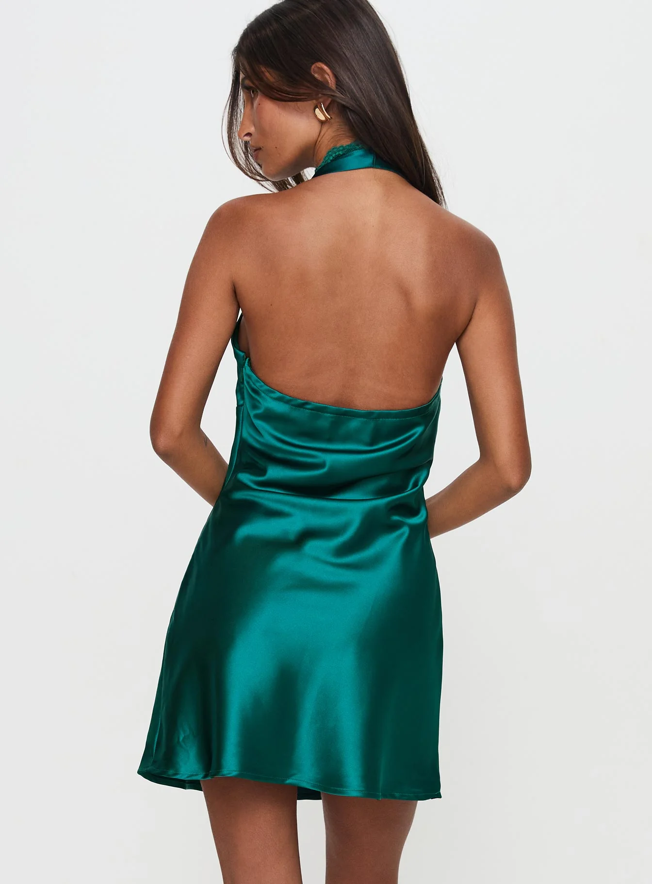 Yessenia Halter Mini Dress Green - Image 4